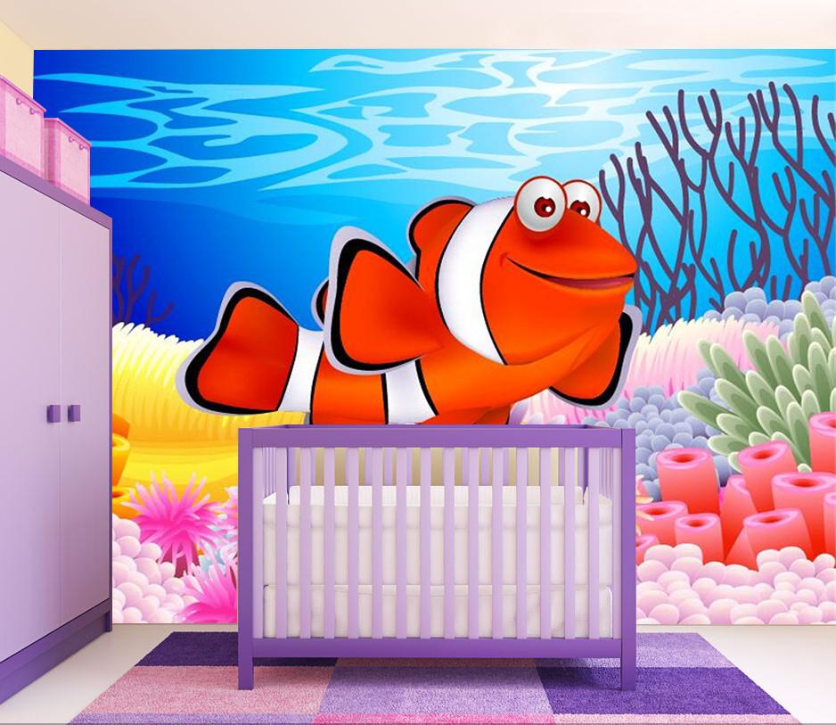 3D Seabed Gold Fish 487 Wallpaper AJ Wallpaper