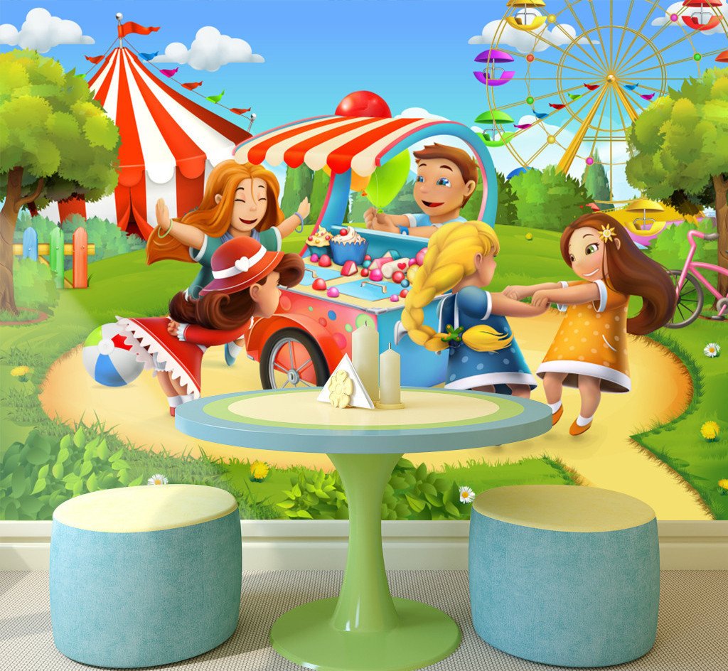 3D Children Playground 67 Wallpaper AJ Wallpaper