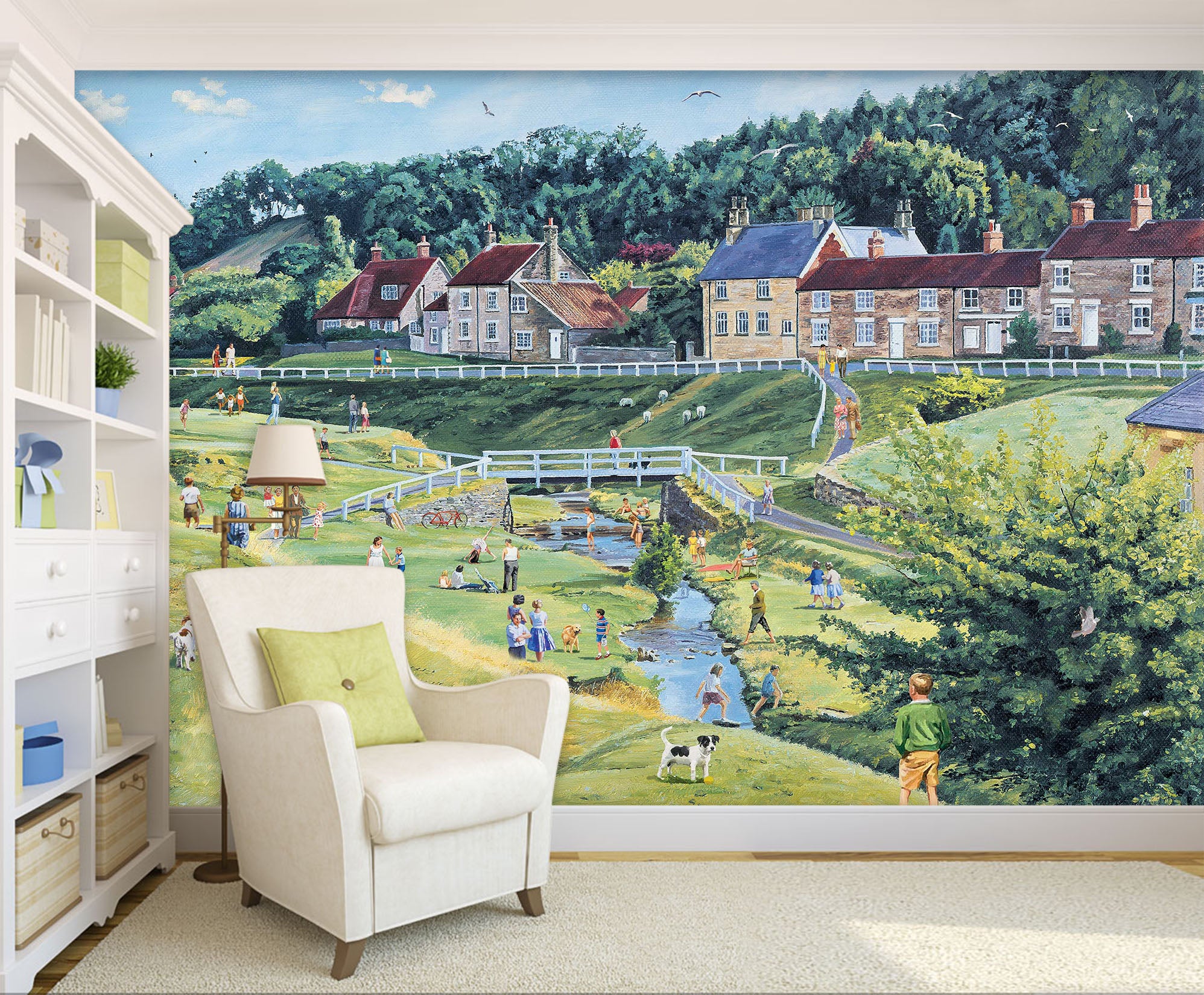 3D Lawn House 8925 Trevor Mitchell Wall Mural Wall Murals