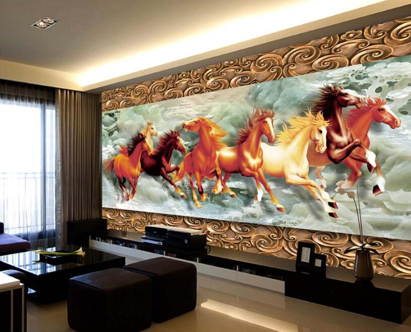 Eight Horses Wallpaper AJ Wallpaper 2