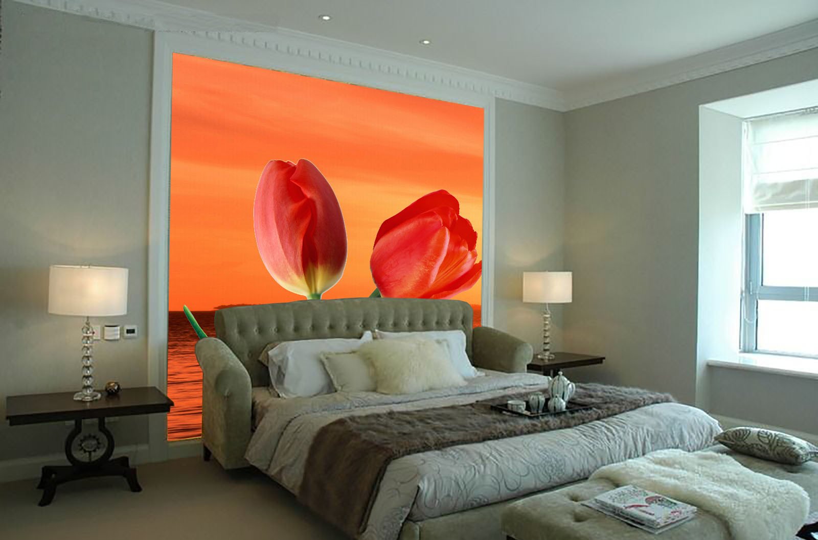 Orange Tulips 2 Wallpaper AJ Wallpaper