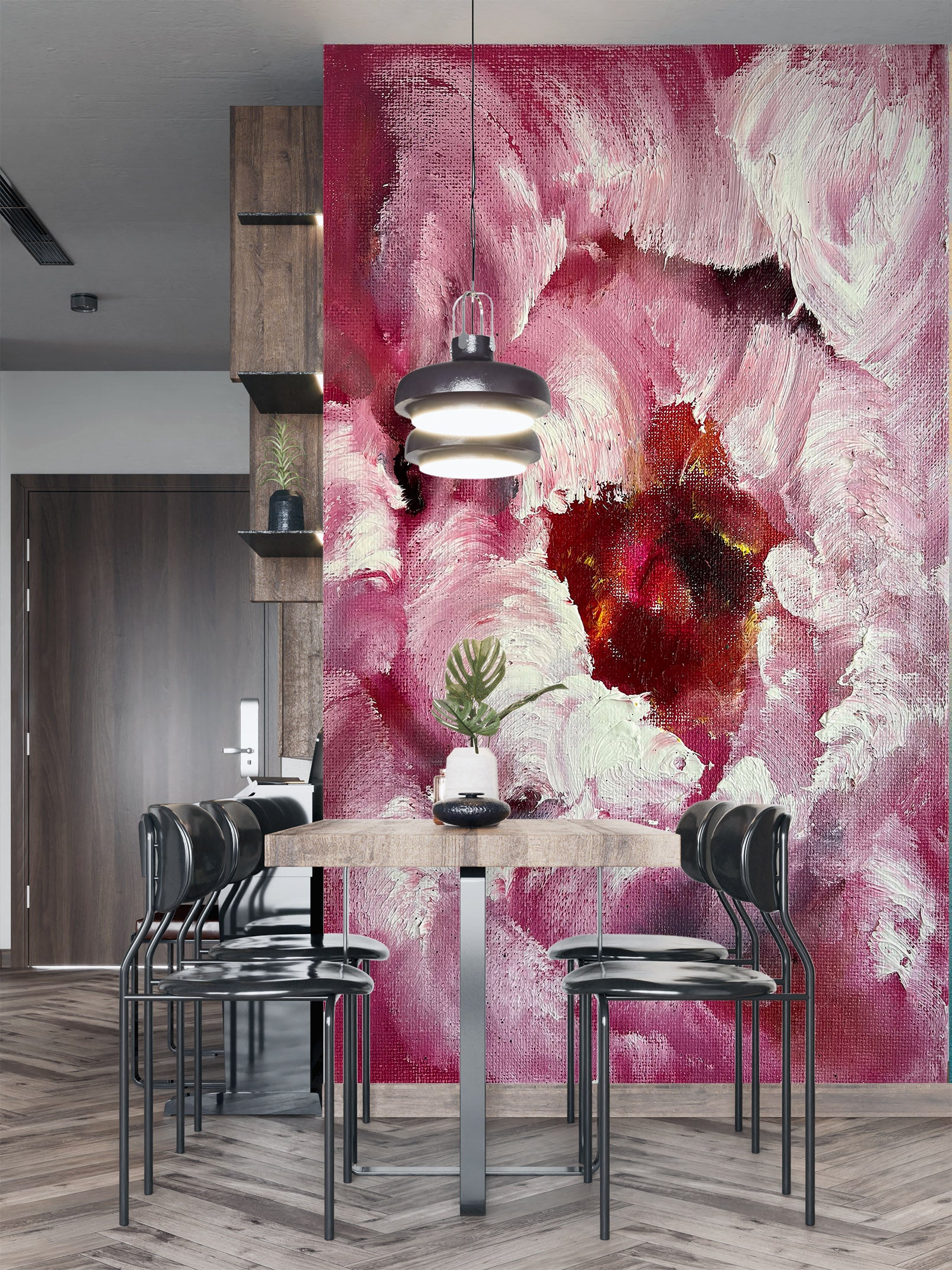 3D Painted Pink Flower 286 Skromova Marina Wall Mural Wall Murals