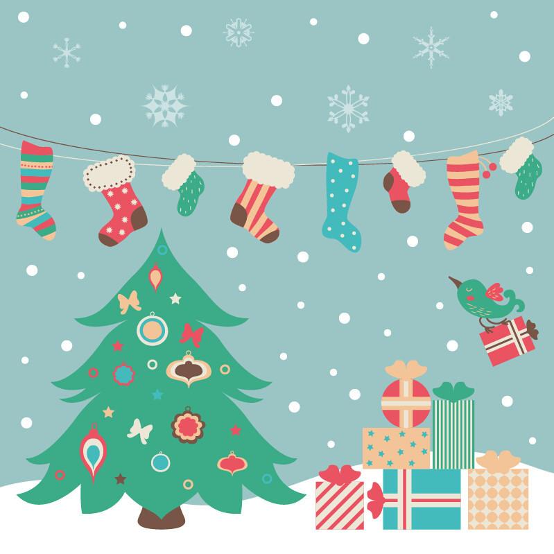 3D Christmas Sock Gifts 551 Wallpaper AJ Wallpaper