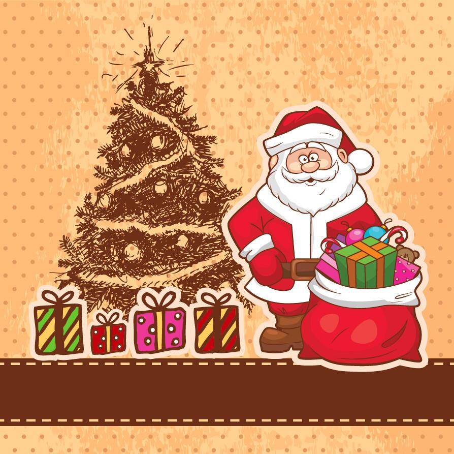 3D Christmas Tree And Father Christmas Gifts Wallpaper AJ Wallpaper 2