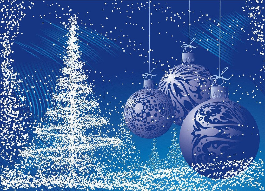 3D Christmas Tree Blue Light 45 Wallpaper AJ Wallpaper