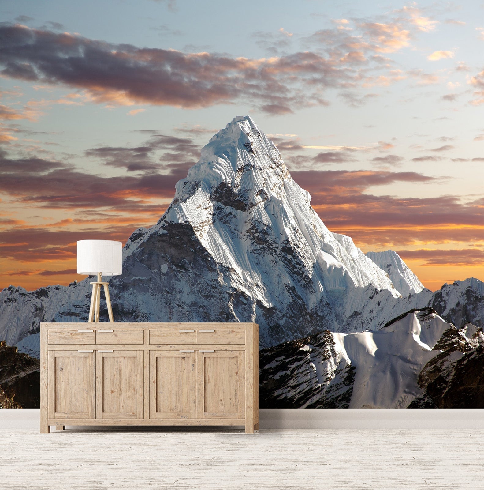 3D Snow Mountain 119 Wall Murals Wallpaper AJ Wallpaper 2