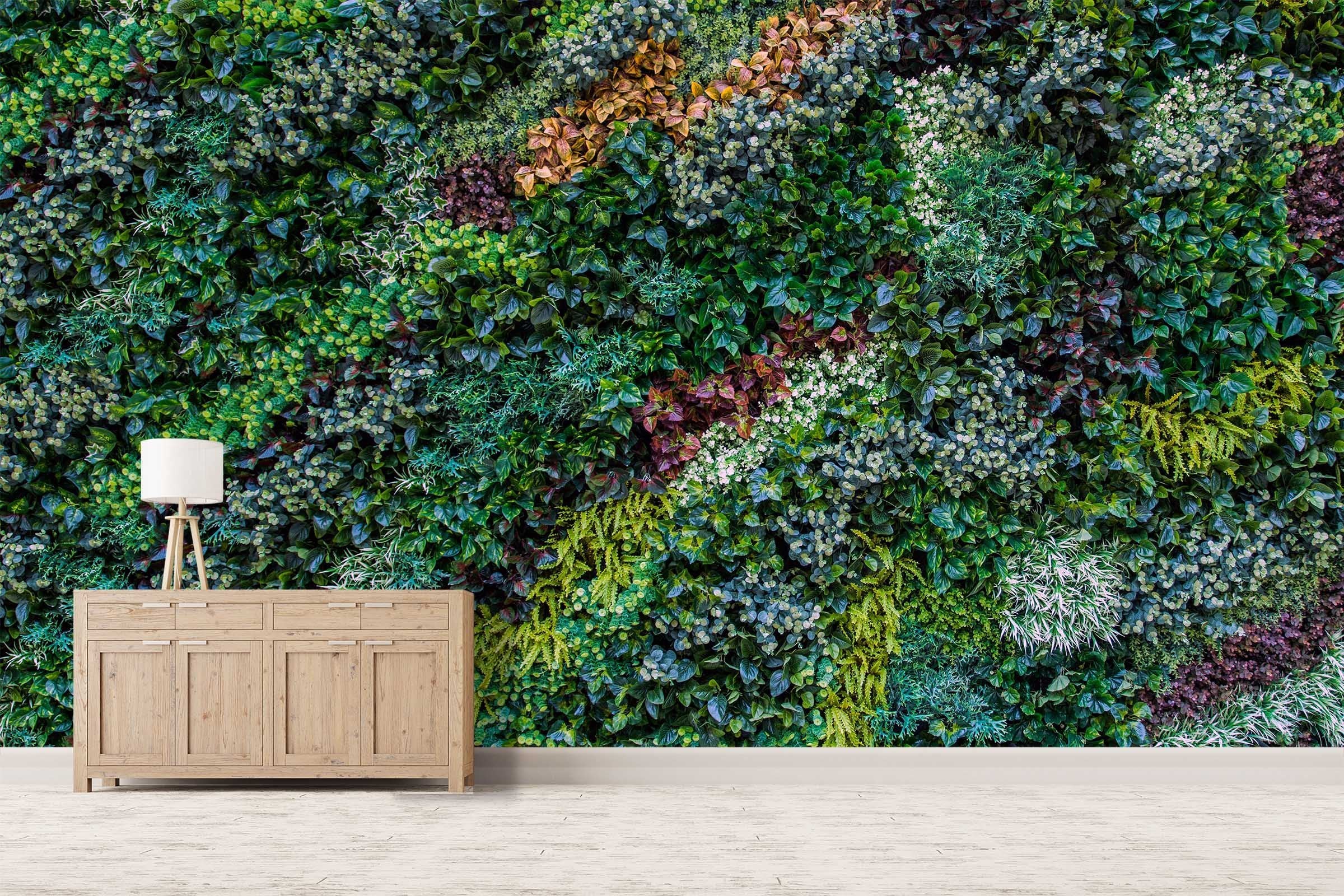 3D Leaves Everywhere Leaf Plant Wall 1345 Wallpaper AJ Wallpaper 2