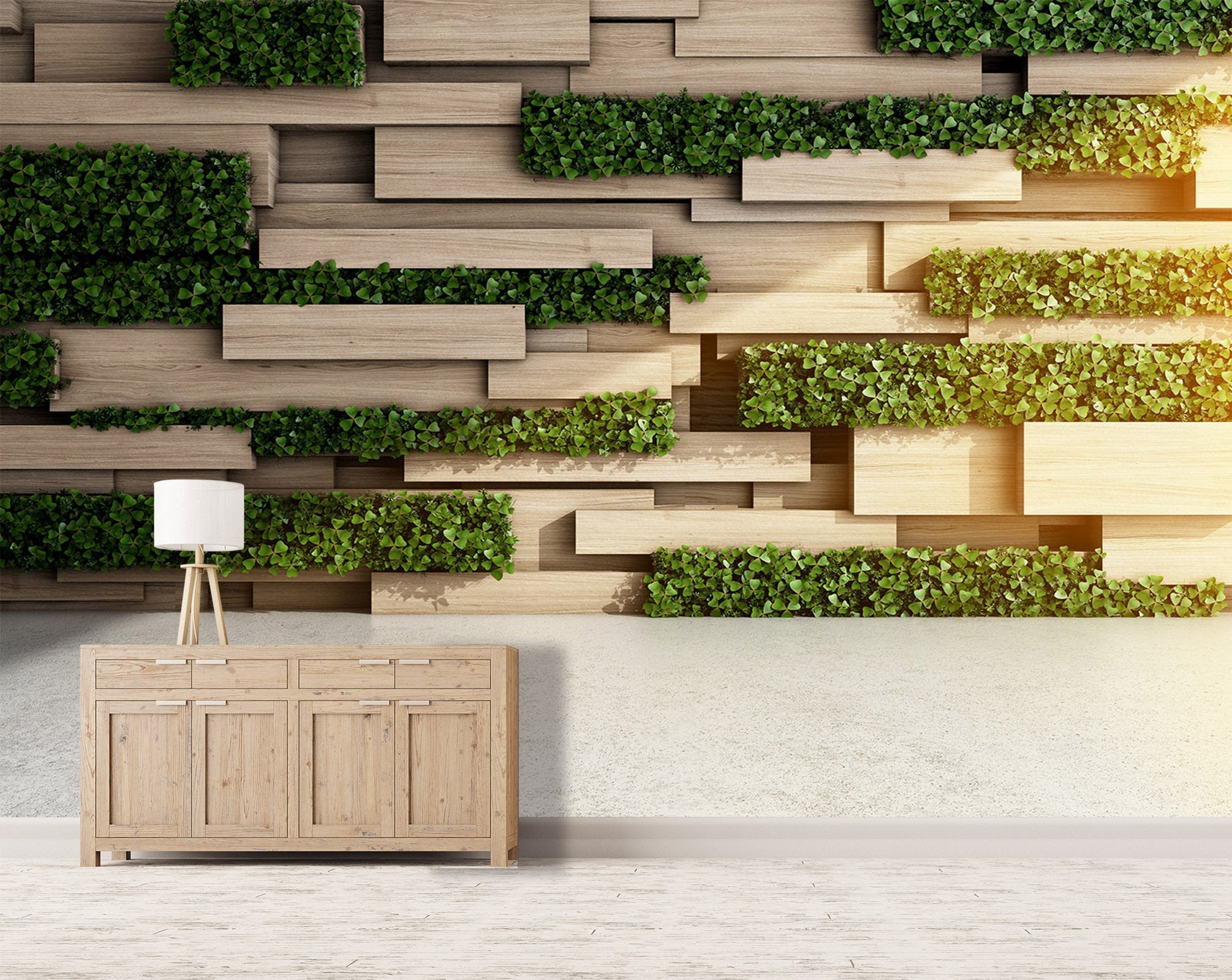 3D Cross Board Parthenocissus 31 Wallpaper AJ Wallpaper
