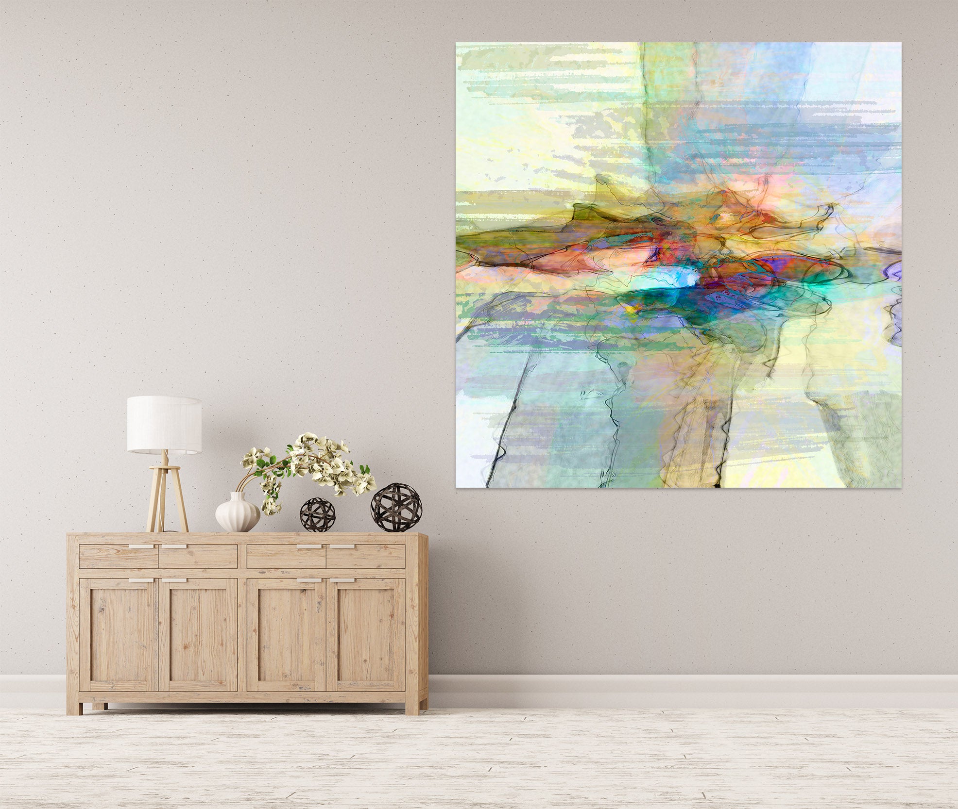 3D Painted Pattern 034 Michael Tienhaara Wall Sticker