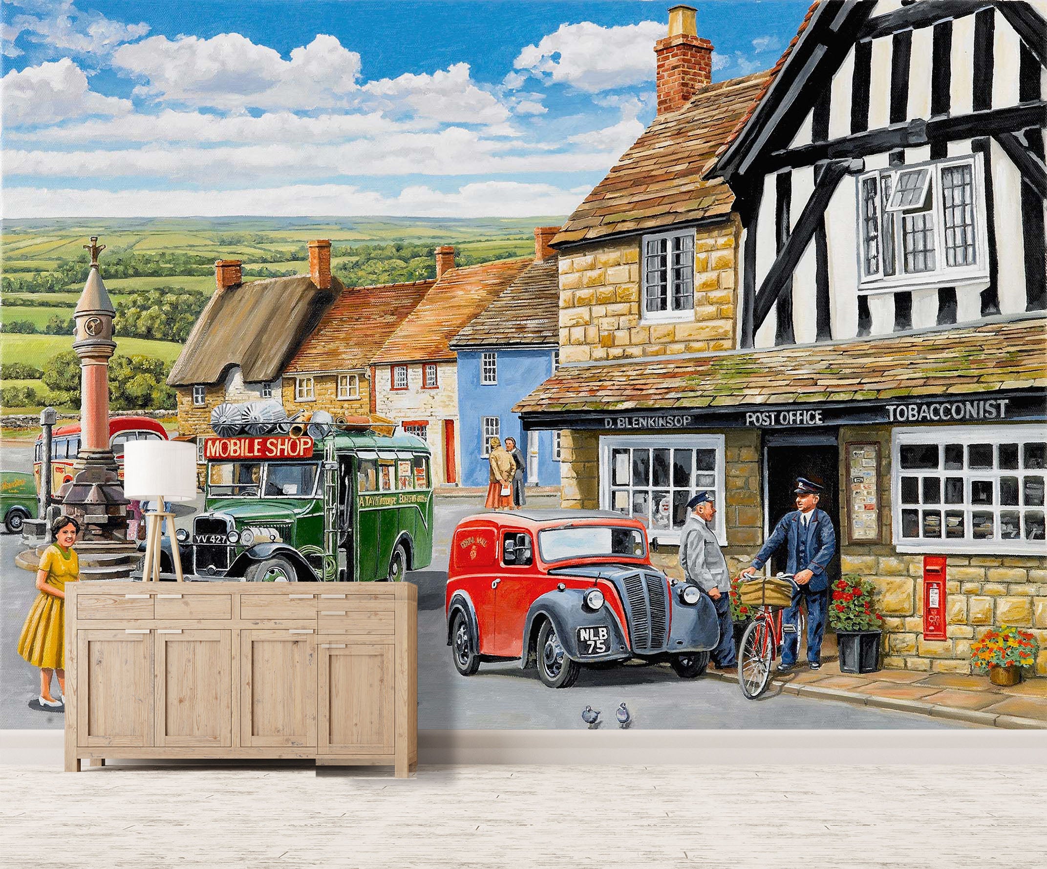 3D The Post Office 1064 Trevor Mitchell Wall Mural Wall Murals