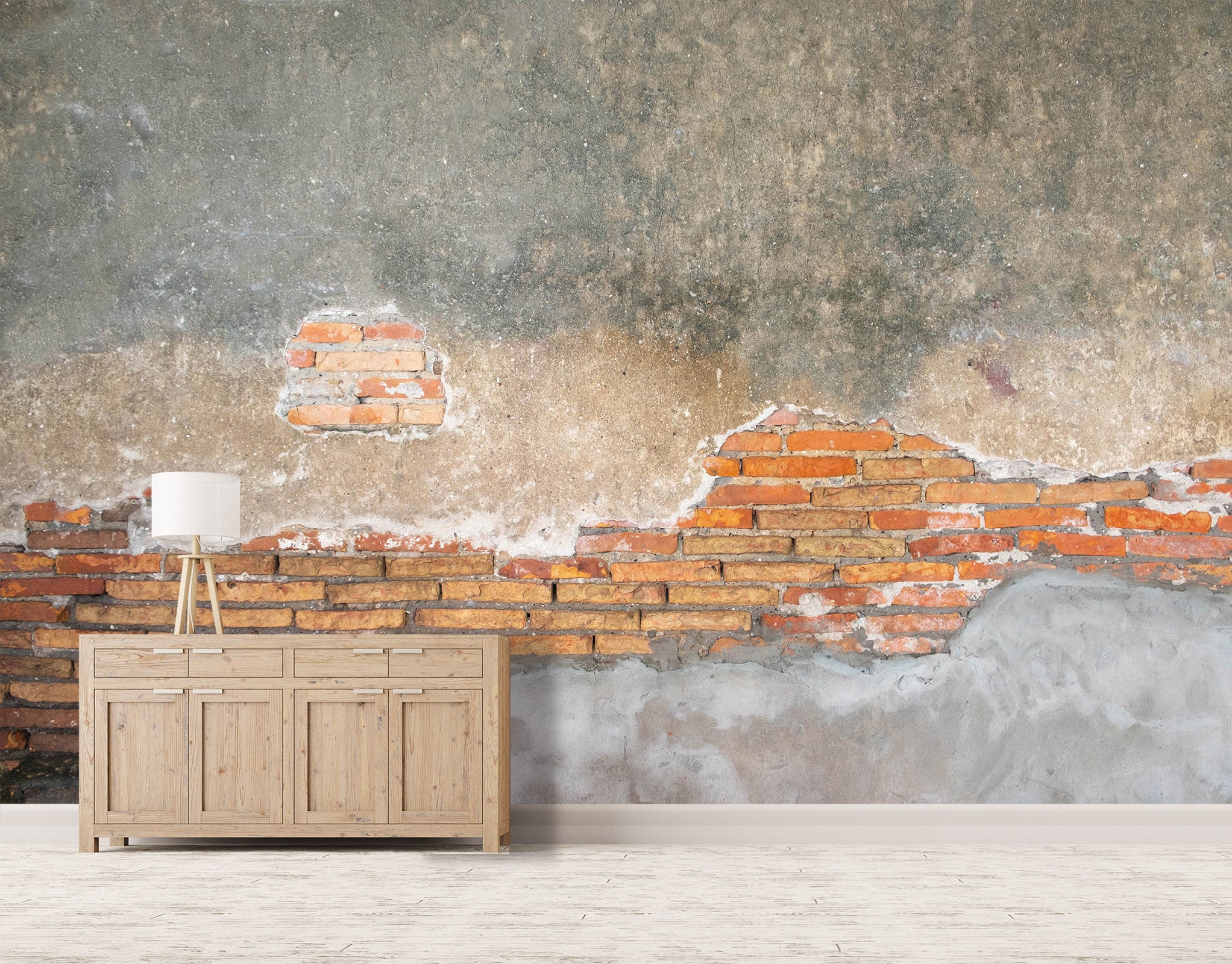 3D Concrete Brick Wall 101 Wall Murals