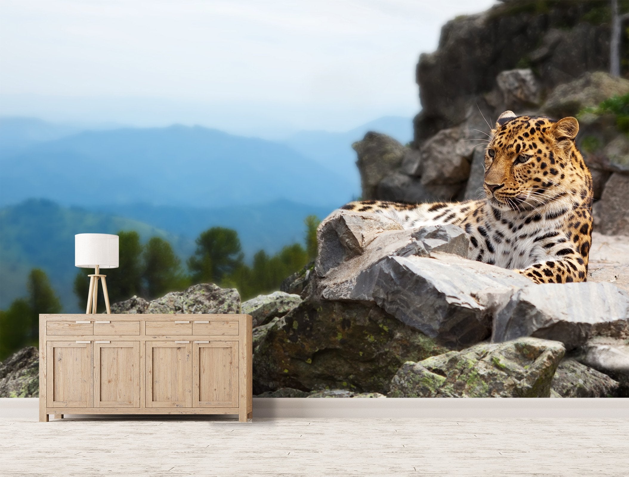 3D Mountain Tiger 654 Wallpaper AJ Wallpaper