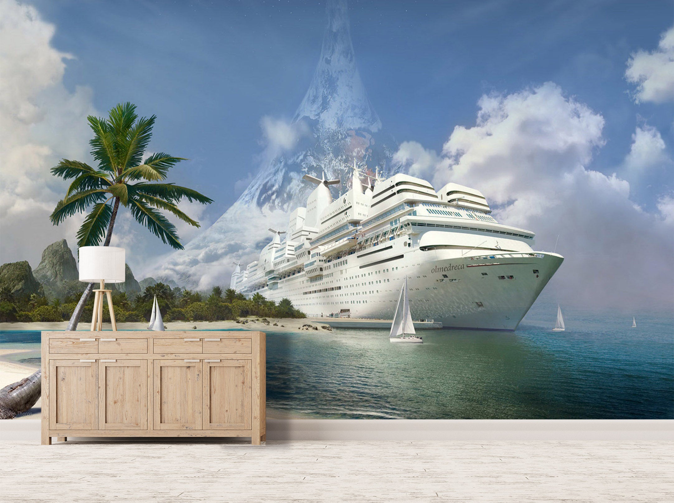 3D Coco Cruise 142 Vehicle Wall Murals