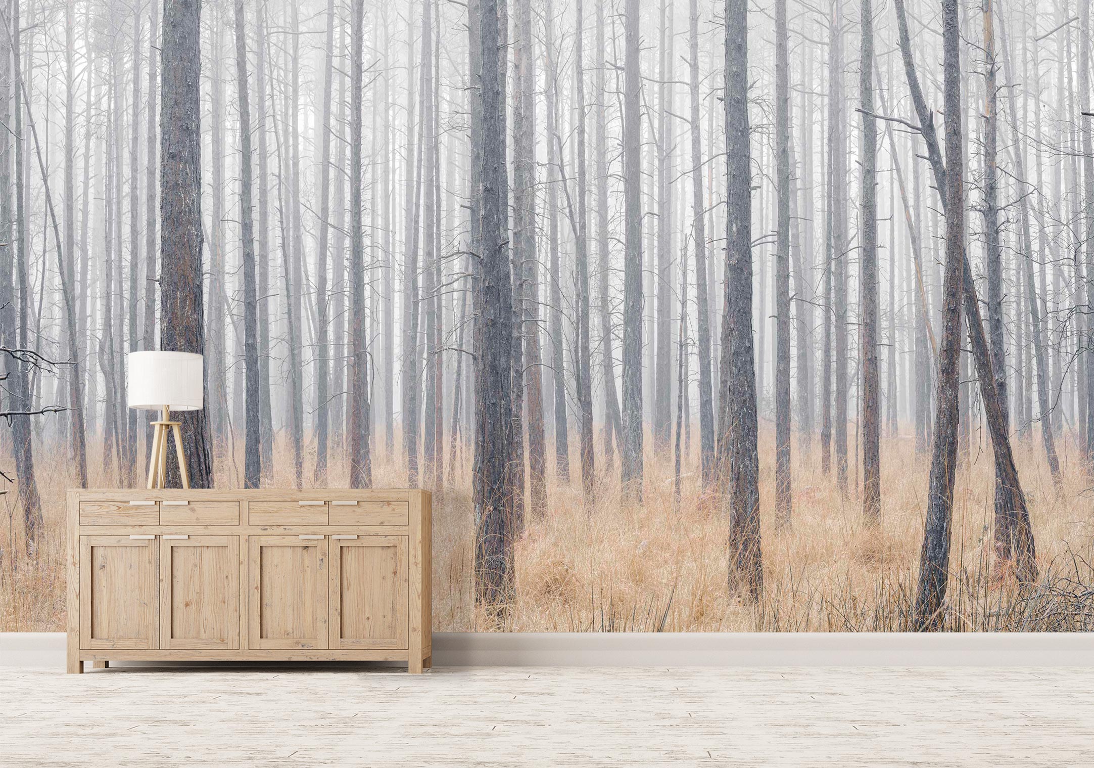 3D Trunk Grass 6287 Assaf Frank Wall Mural Wall Murals