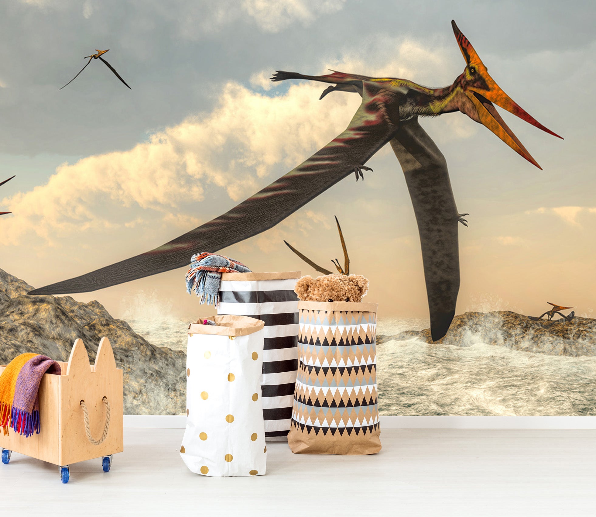 3D Pterosaur 1543 Wall Murals