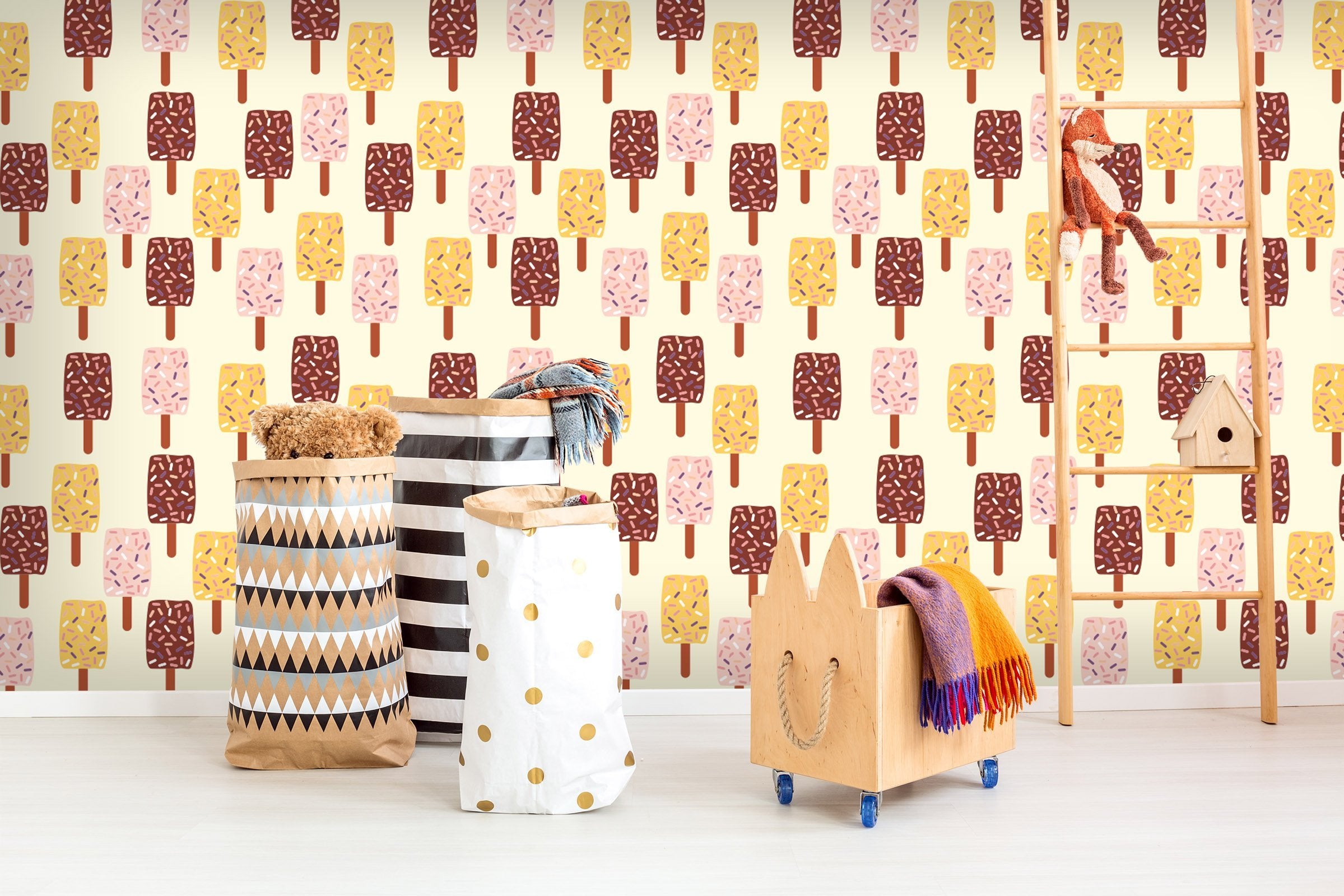 3D Square Ice Cream 154 Wallpaper AJ Wallpaper 2