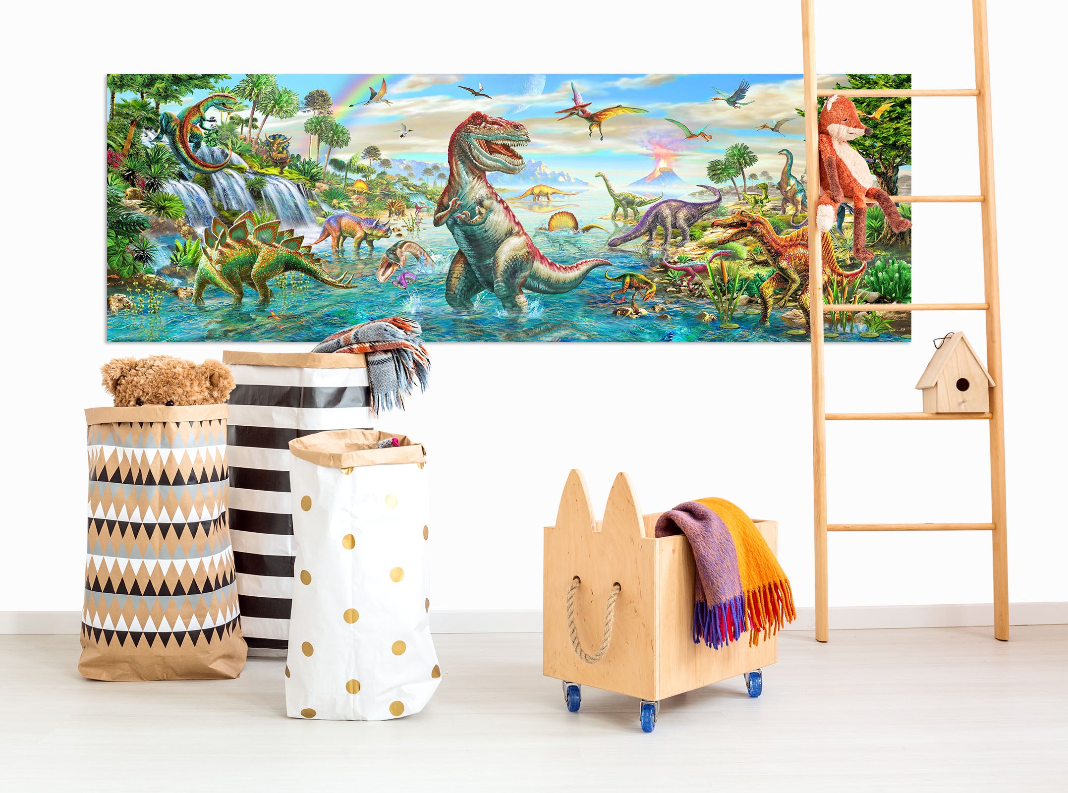 3D Dinosaur World 013 Adrian Chesterman Wall Sticker