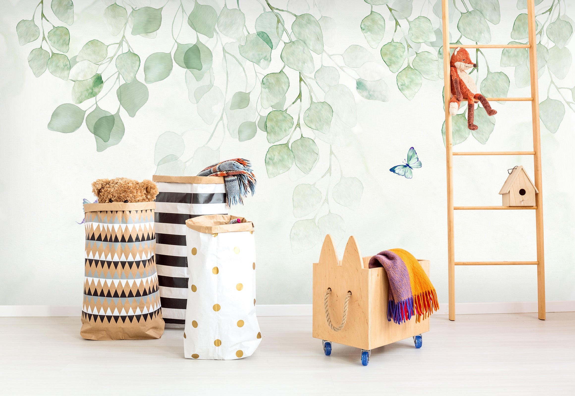 3D Fresh Leaves Rural 007 Wall Murals Wallpaper AJ Wallpaper 2