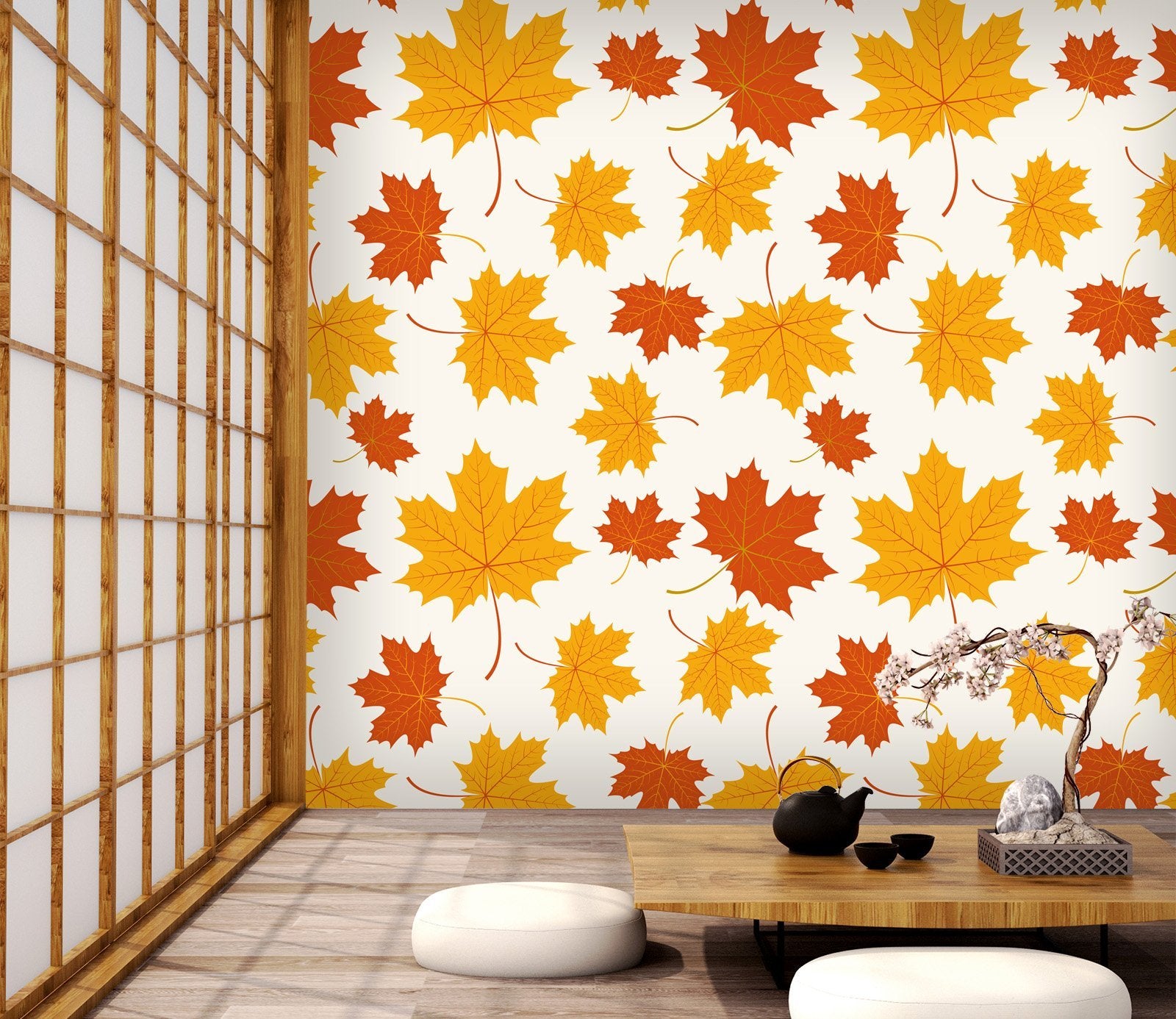 3D Maple Leaf 271 Wallpaper AJ Wallpaper