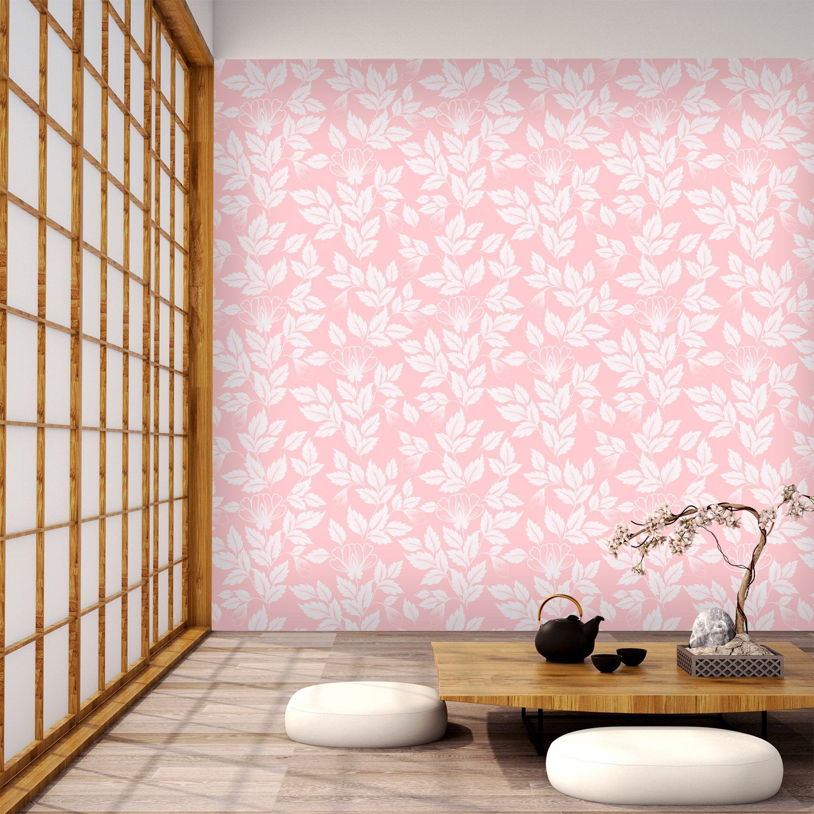 3D White Leaf 286 Wallpaper AJ Wallpaper