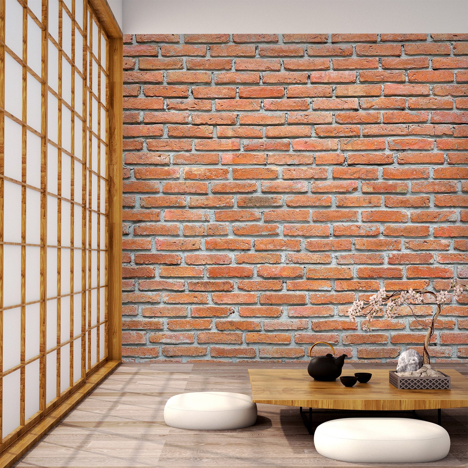 3D Red Brick Wall 68 Wall Murals