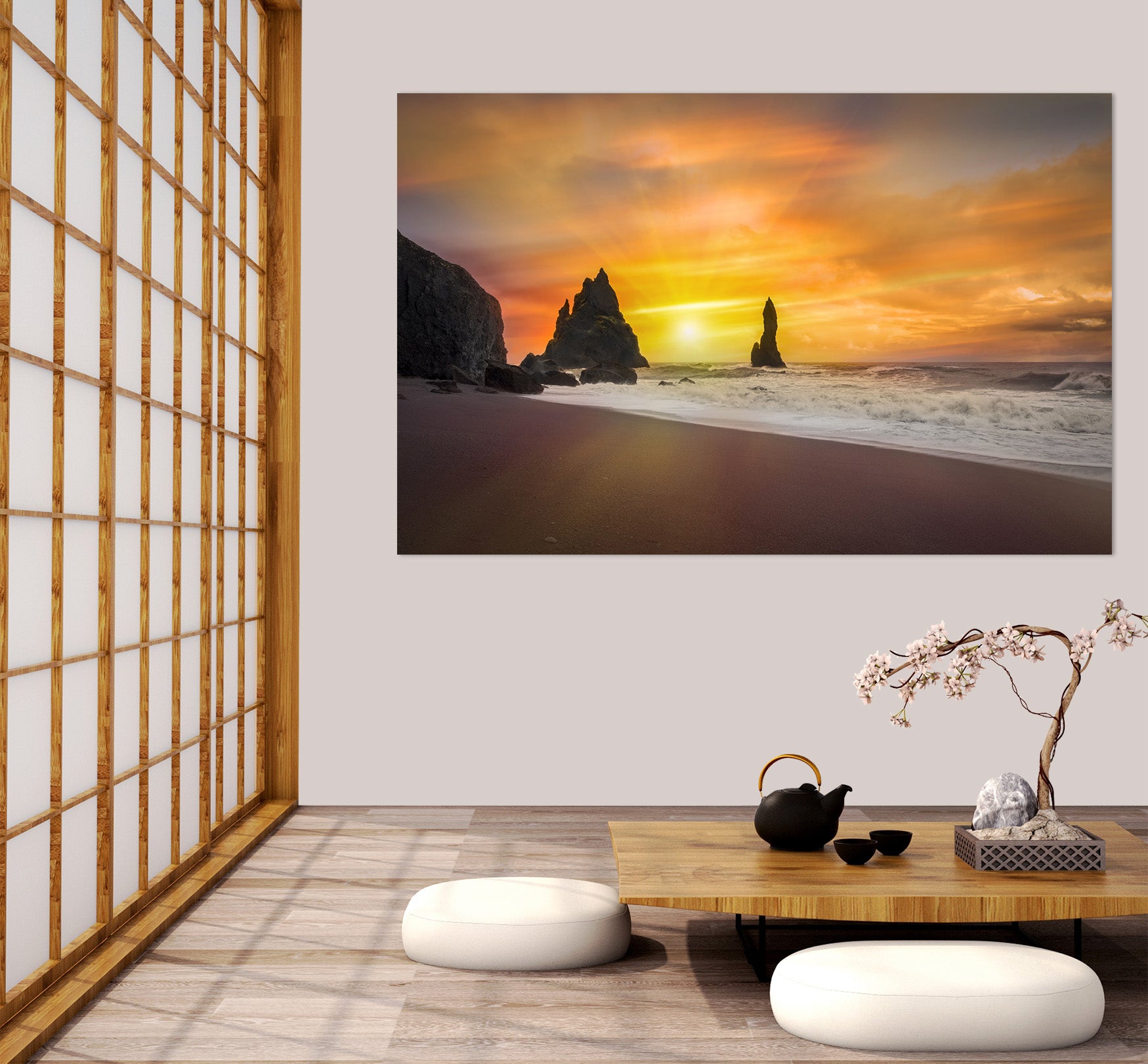 3D Golden Sunlight 175 Marco Carmassi Wall Sticker