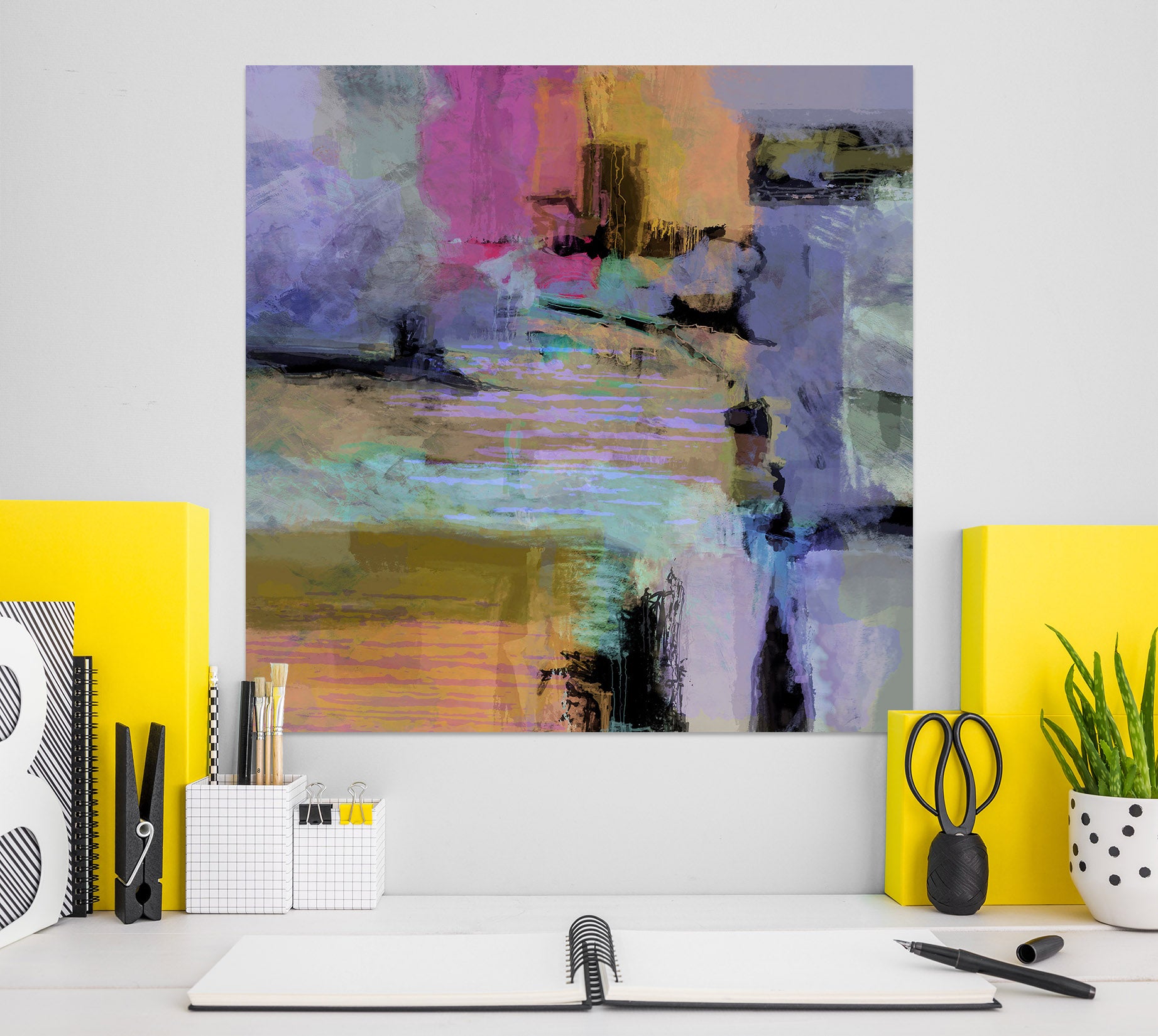 3D Abstract Art 016 Michael Tienhaara Wall Sticker