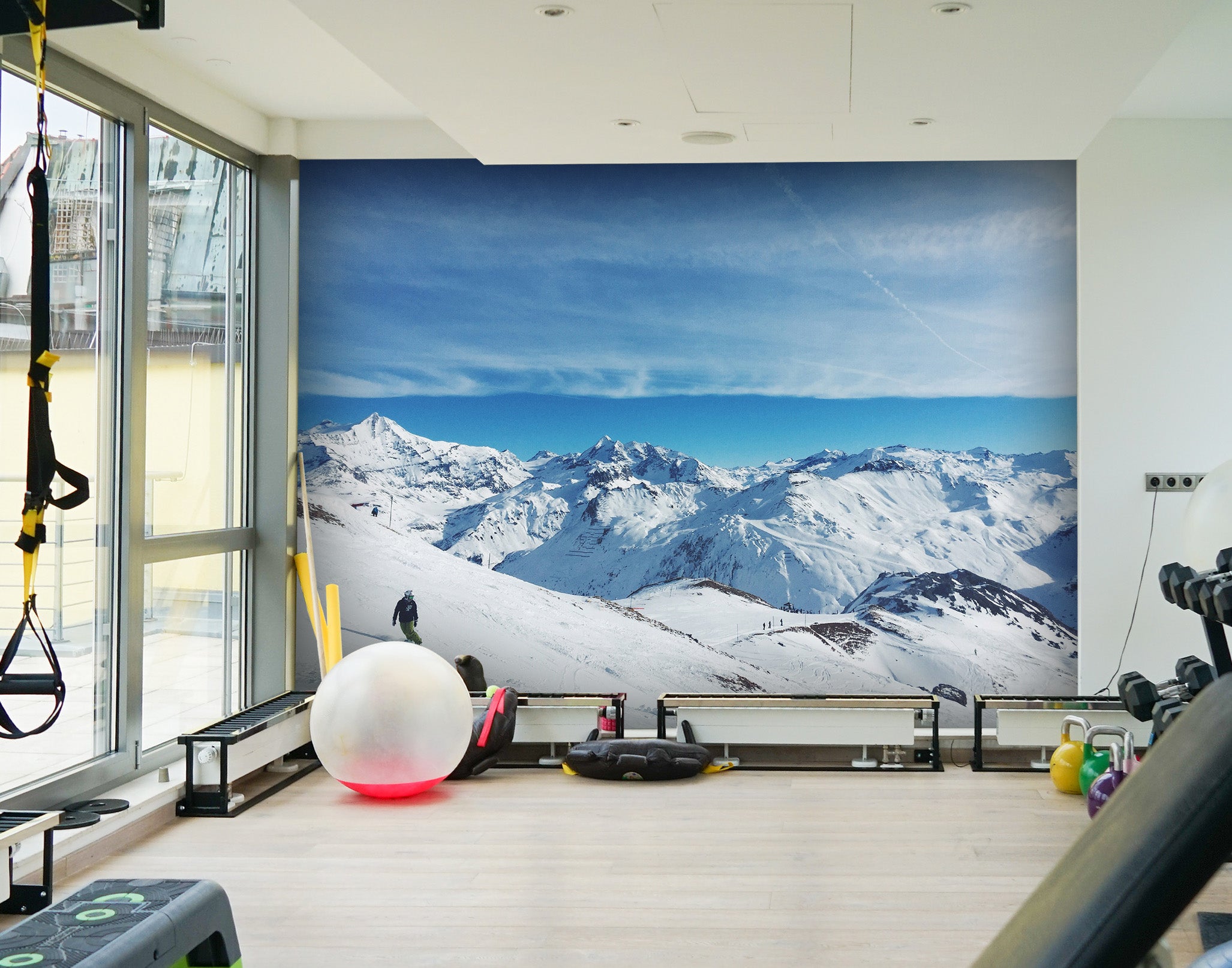 3D Snow Mountain 214 Wall Murals