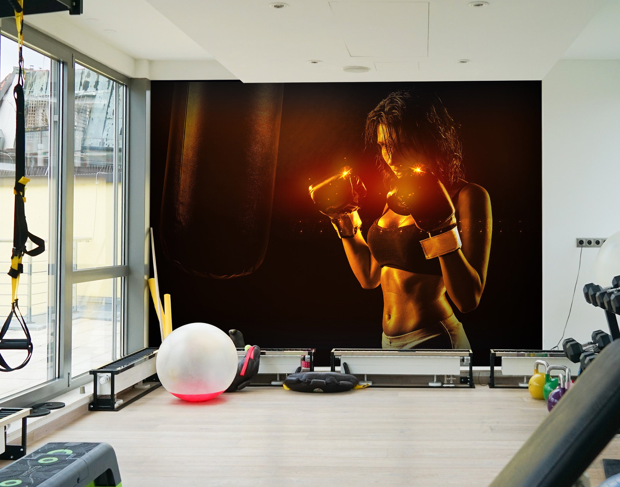 3D Boxing Sport 235 Wall Murals