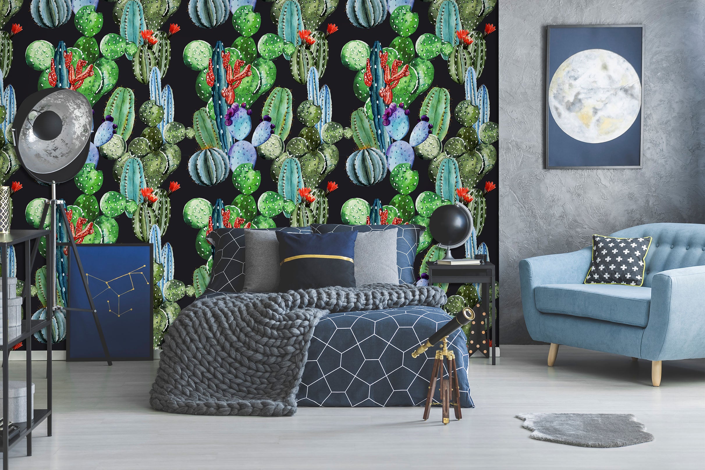 3D Cactus 1666 Wall Murals