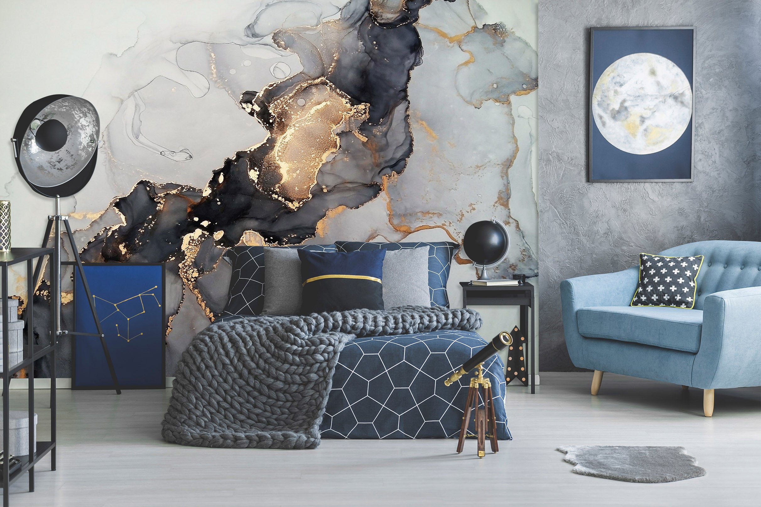 3D Black Painting 1144 Wall Murals