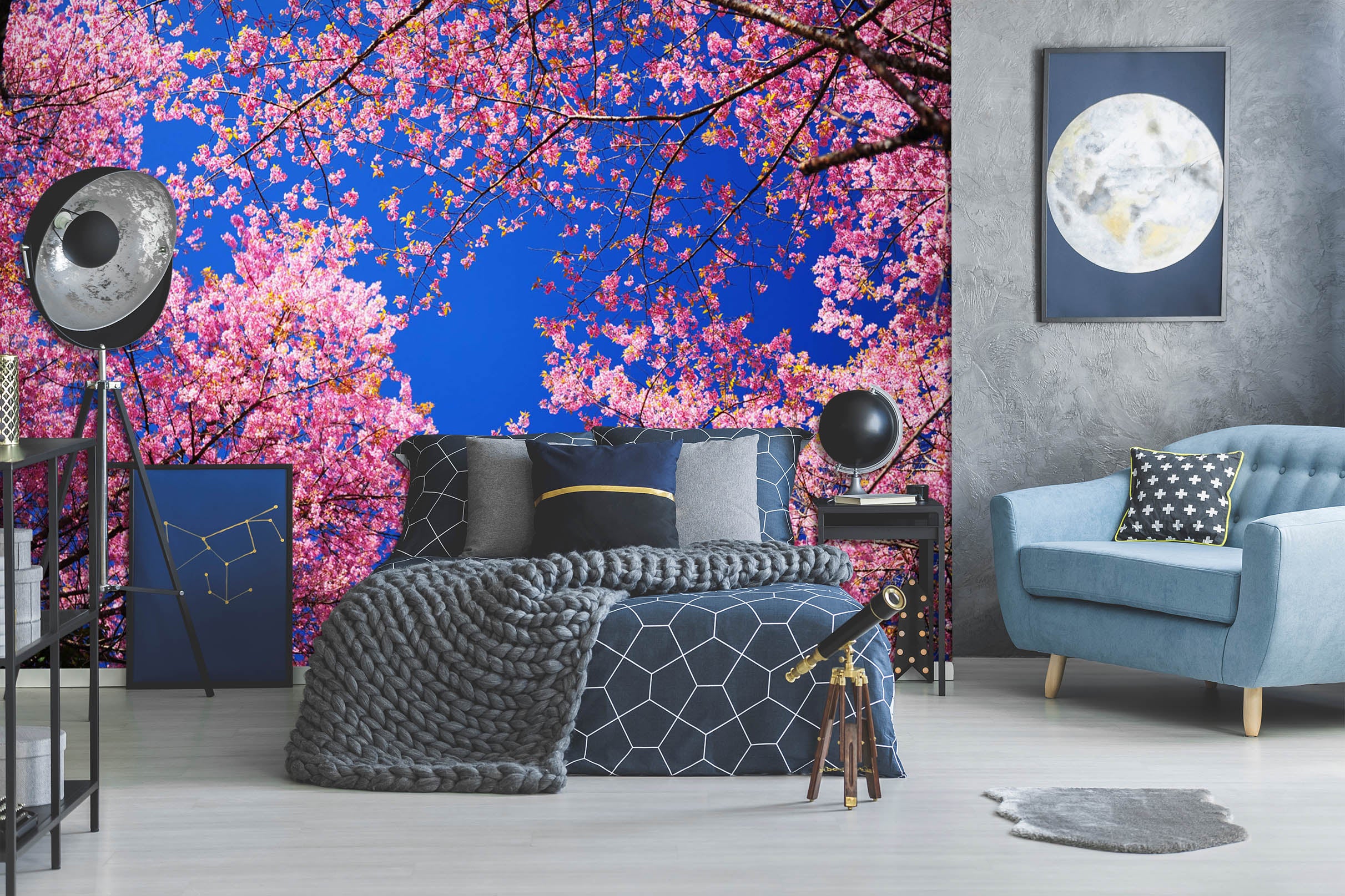 3D Pink Twig 1656 Wall Murals