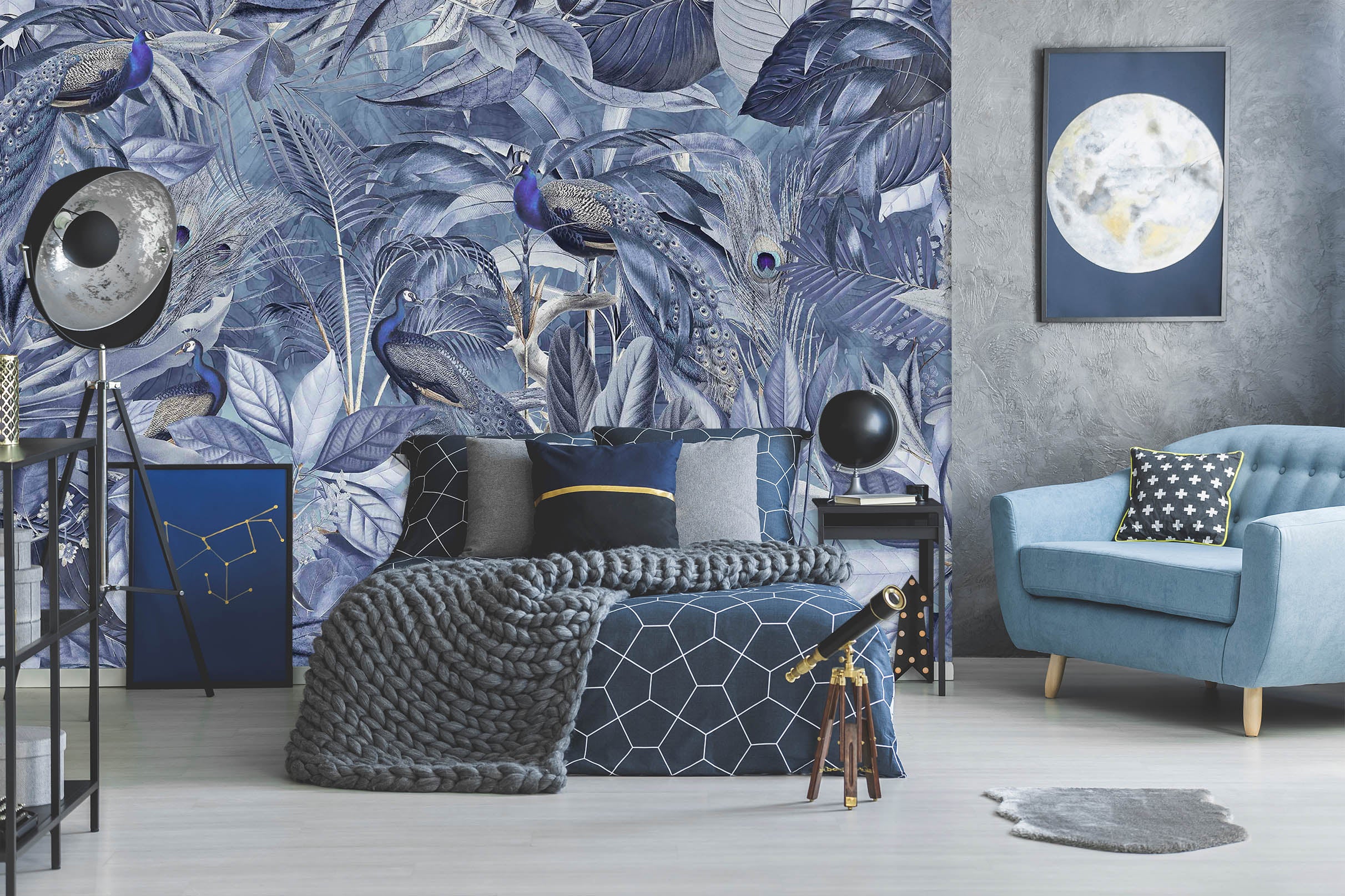 3D Night Forest 1006 Andrea haase Wall Mural Wall Murals