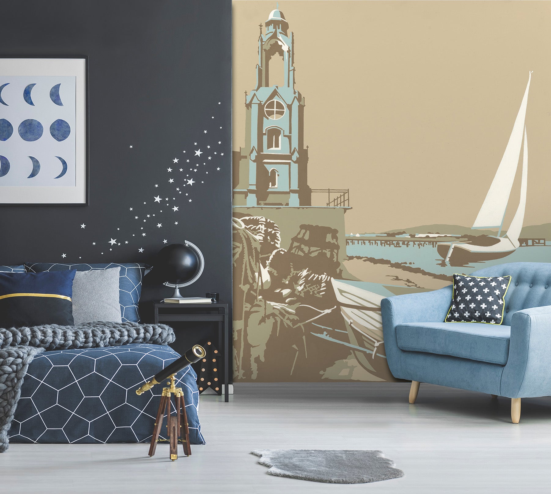 3D Swanage Tower 1071 Steve Read Wall Mural Wall Murals