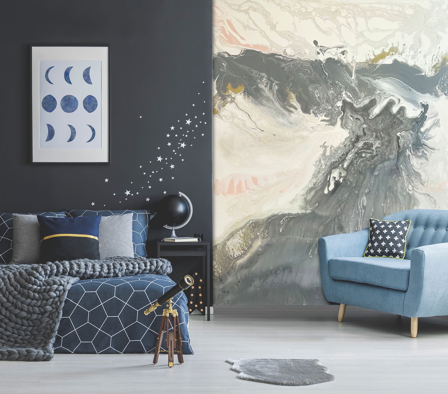 3D Ink Smudge 3015 Skromova Marina Wall Mural Wall Murals