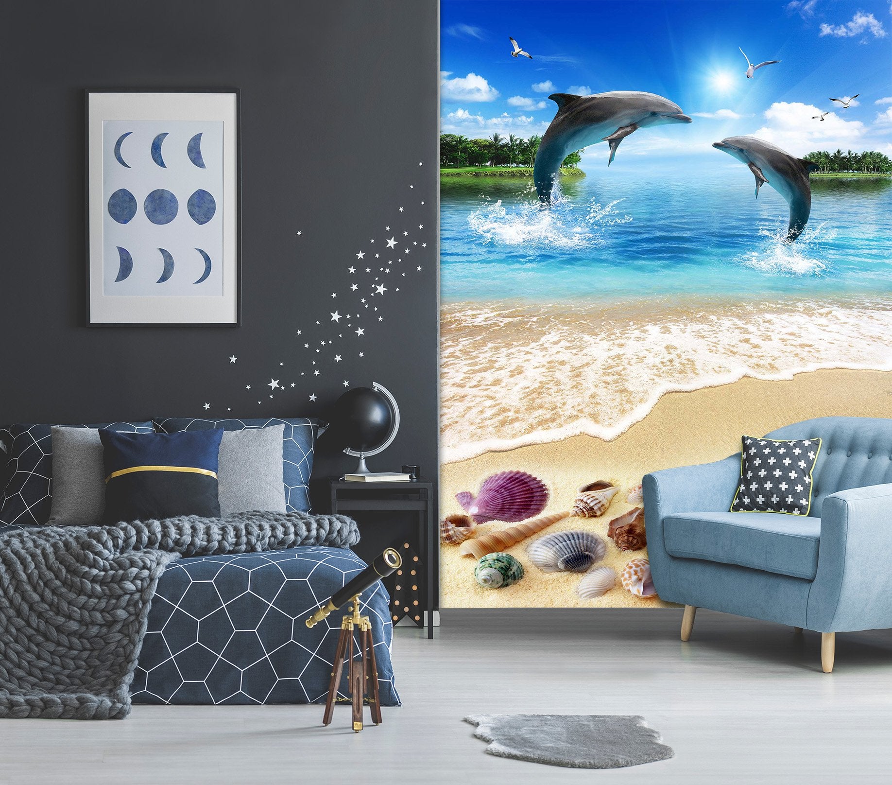 3D Beach Shells 1962 Wall Murals Wallpaper AJ Wallpaper
