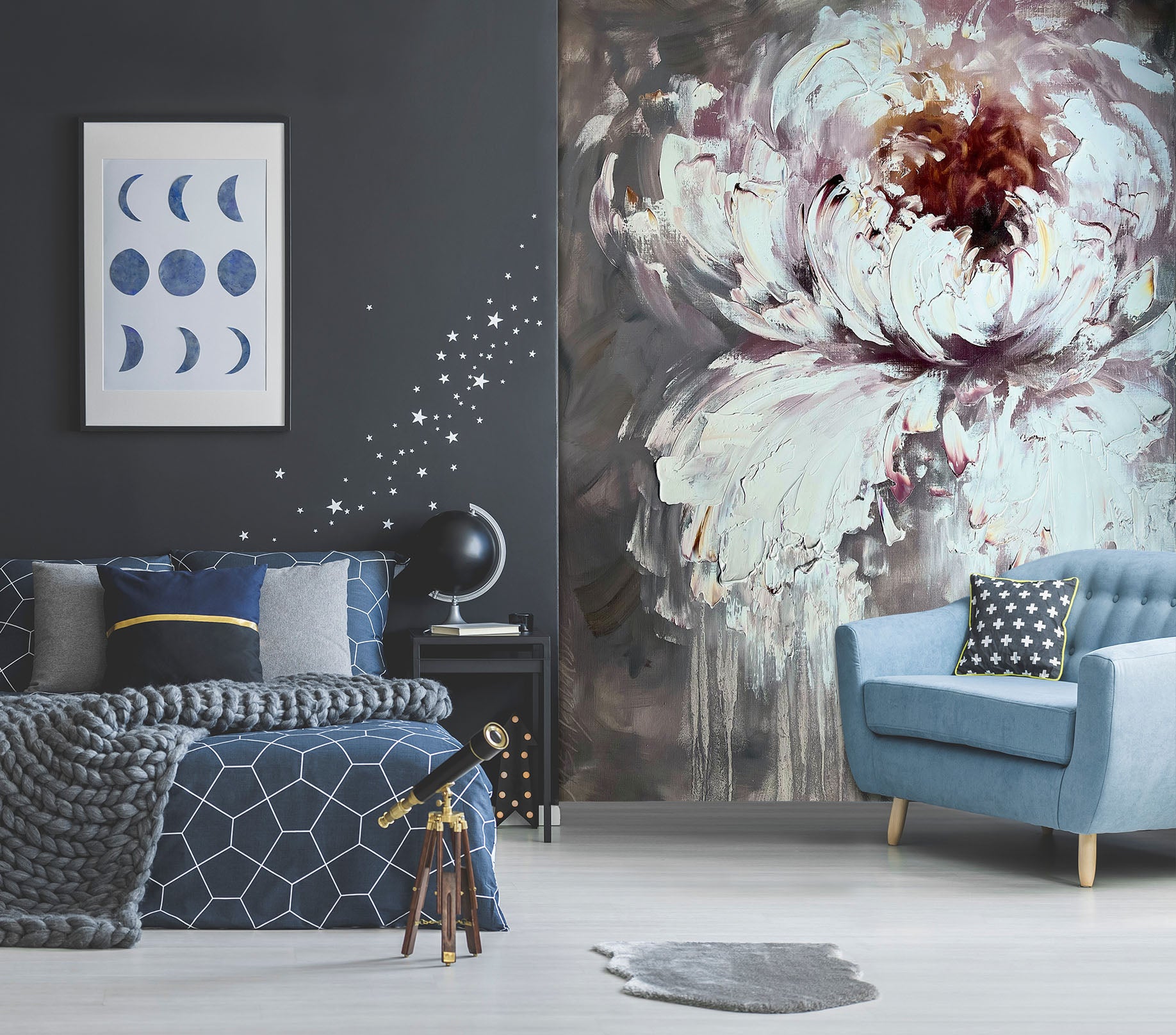 3D Watercolor Flowers 2642 Skromova Marina Wall Mural Wall Murals