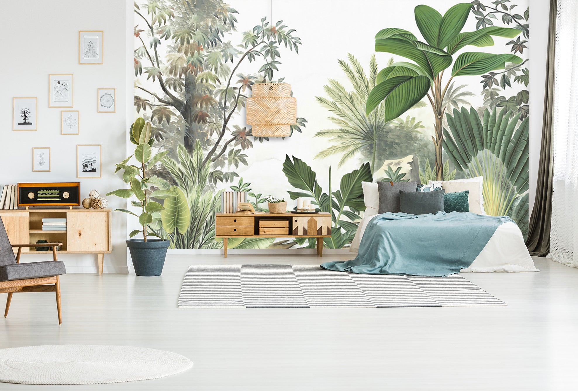 3D Forest Plantain 1528 Wall Murals