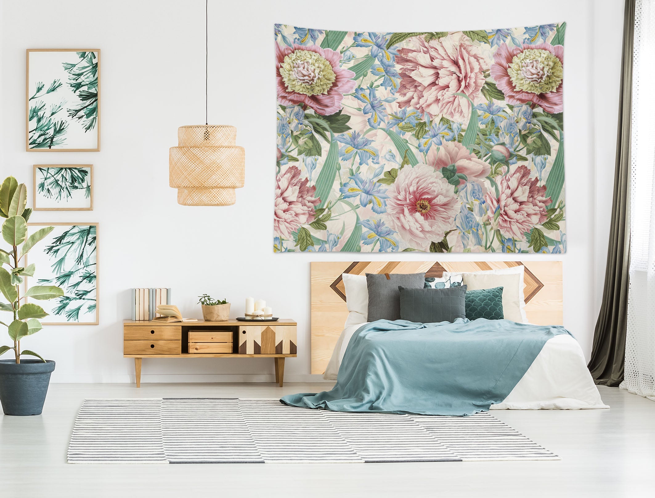 3D Flower Leaves 5362 Uta Naumann Tapestry Hanging Cloth Hang