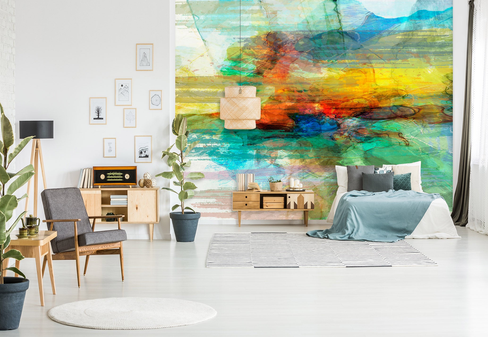 3D Color Sea 130 Michael Tienhaara Wall Mural Wall Murals