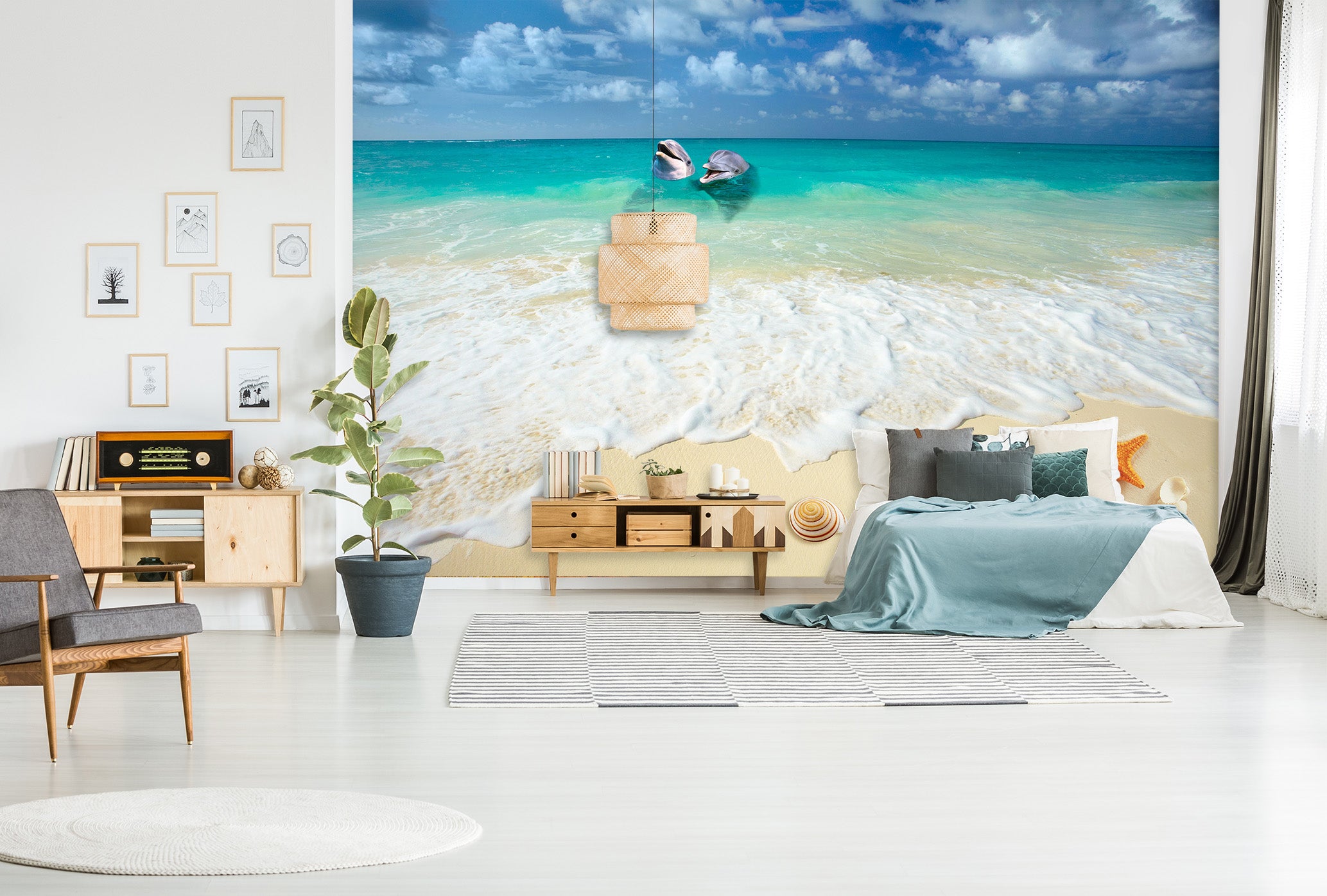 3D Beach Shells 1602 Wall Murals