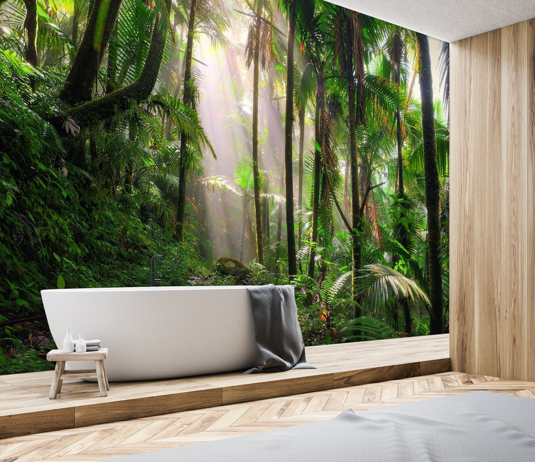 3D Deep Forest 013 Wall Murals Wallpaper AJ Wallpaper 2