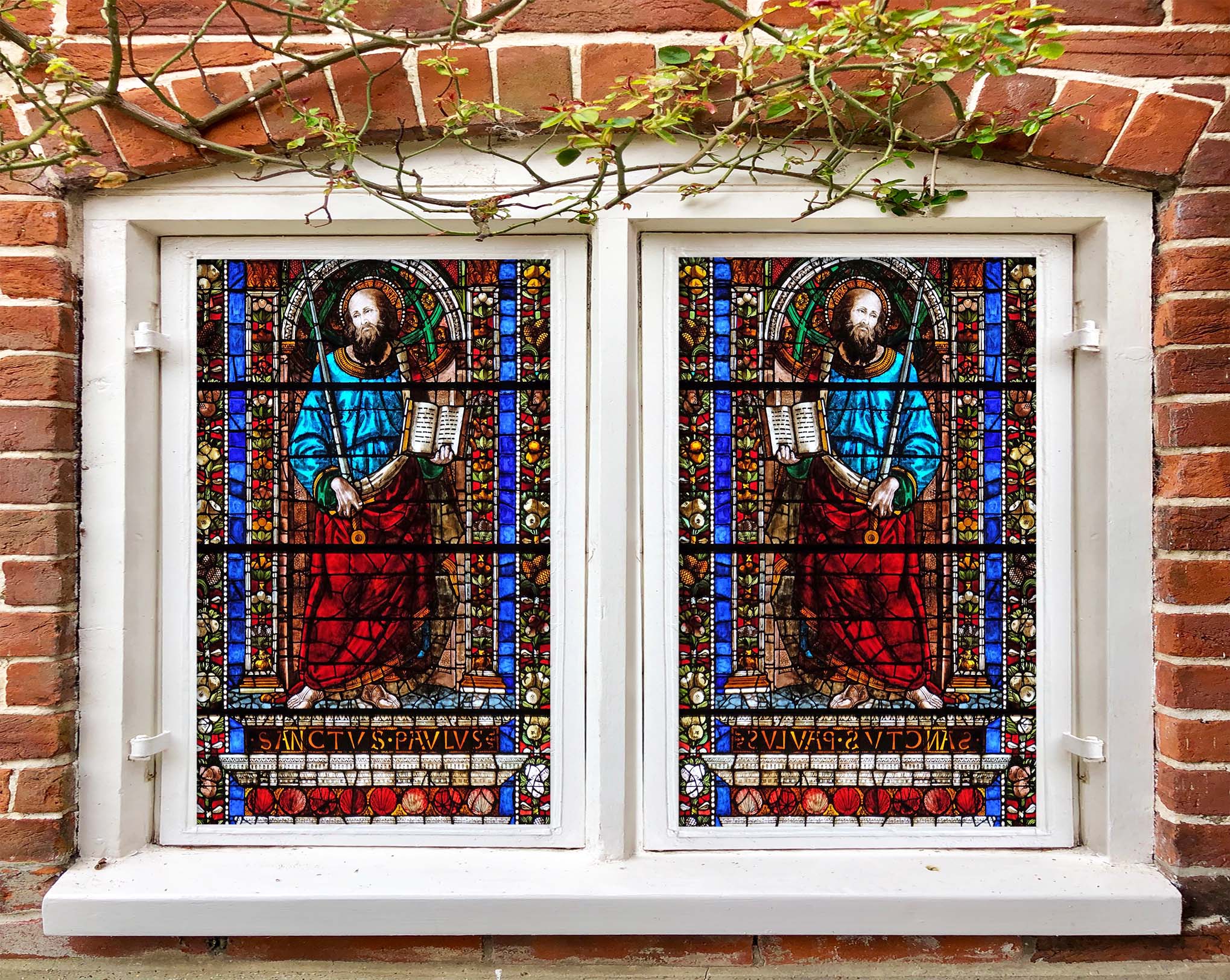 3D Believers Holy Book 120 Window Film Print Sticker Cling Stained Glass UV Block