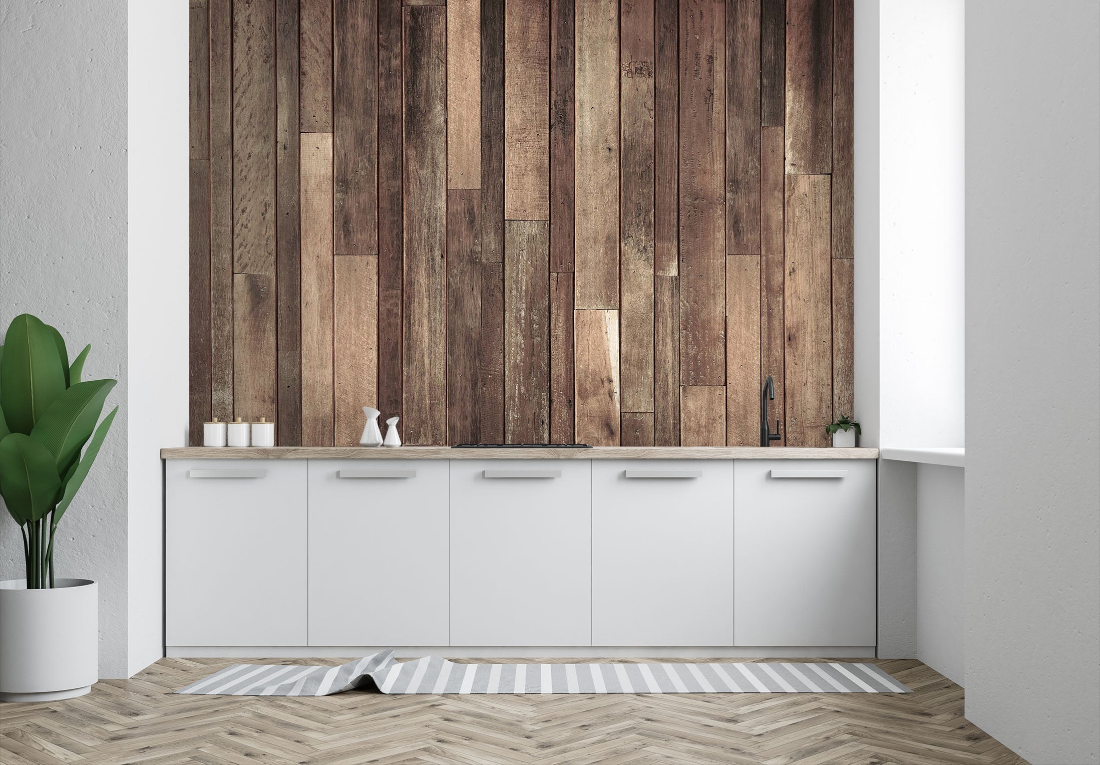 3D Vertical Wooden Wall 103 Wall Murals Wallpaper AJ Wallpaper 2
