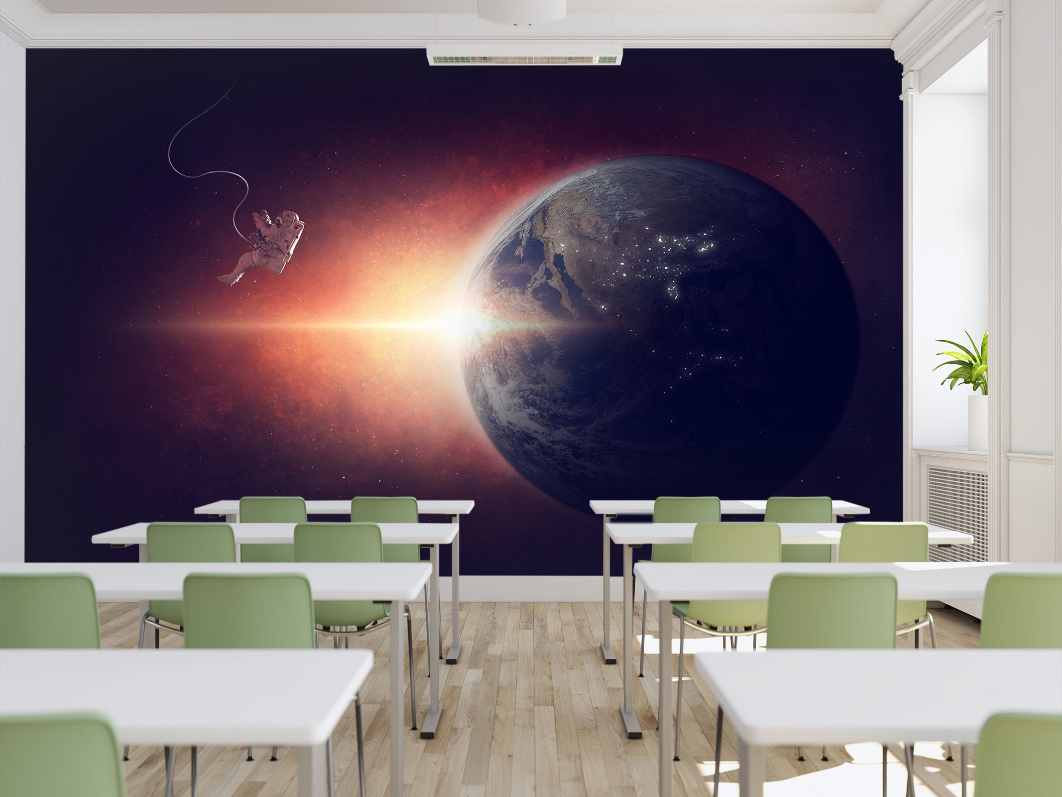 3D Astronaut universe 010 Wall Murals Wallpaper AJ Wallpaper 2