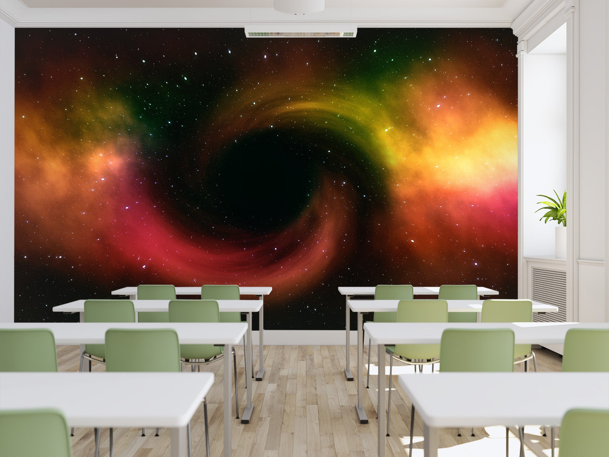 3D Black Hole Stars 138 Wall Murals