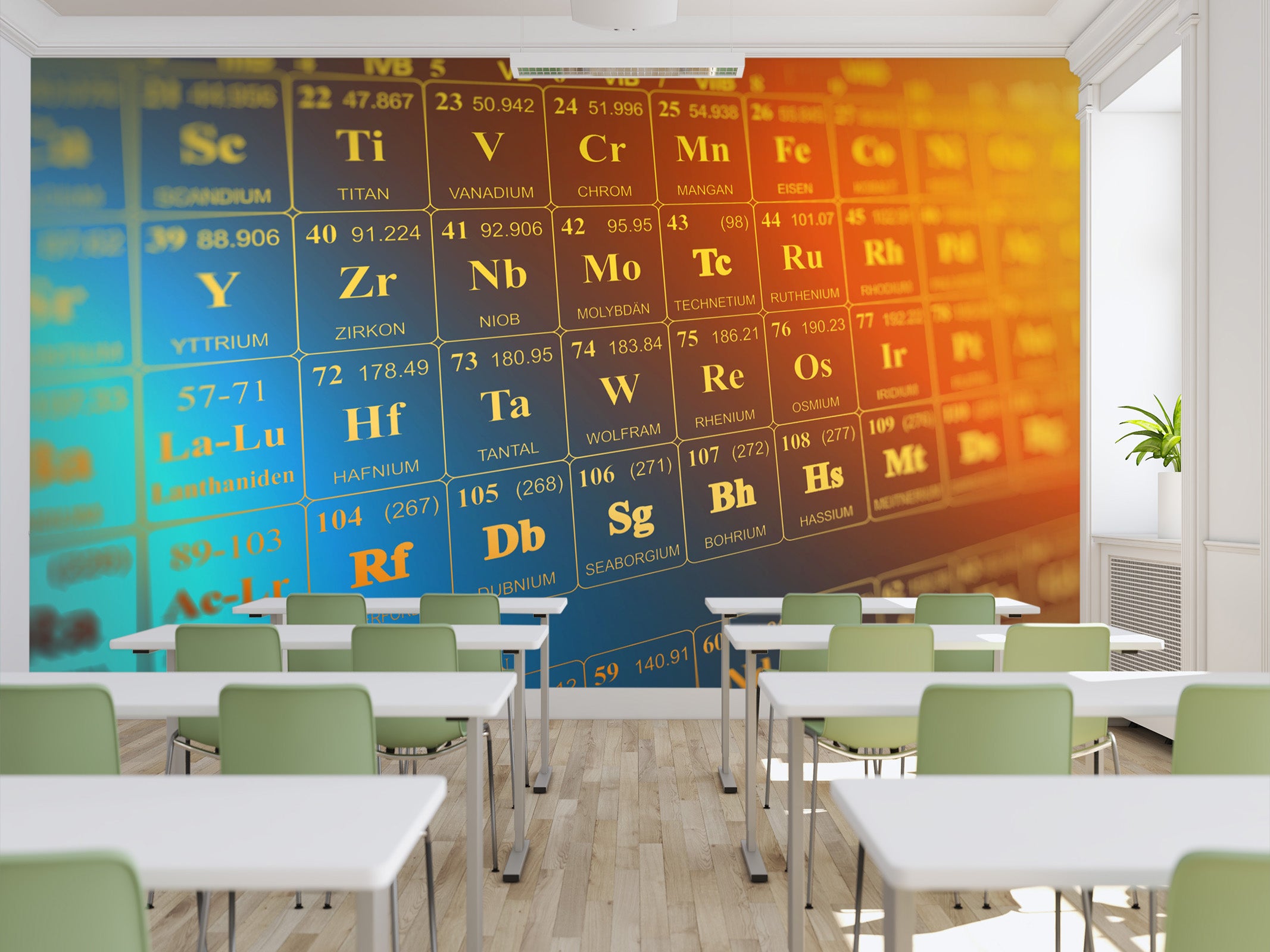 3D Chemical Table 169 Wall Murals