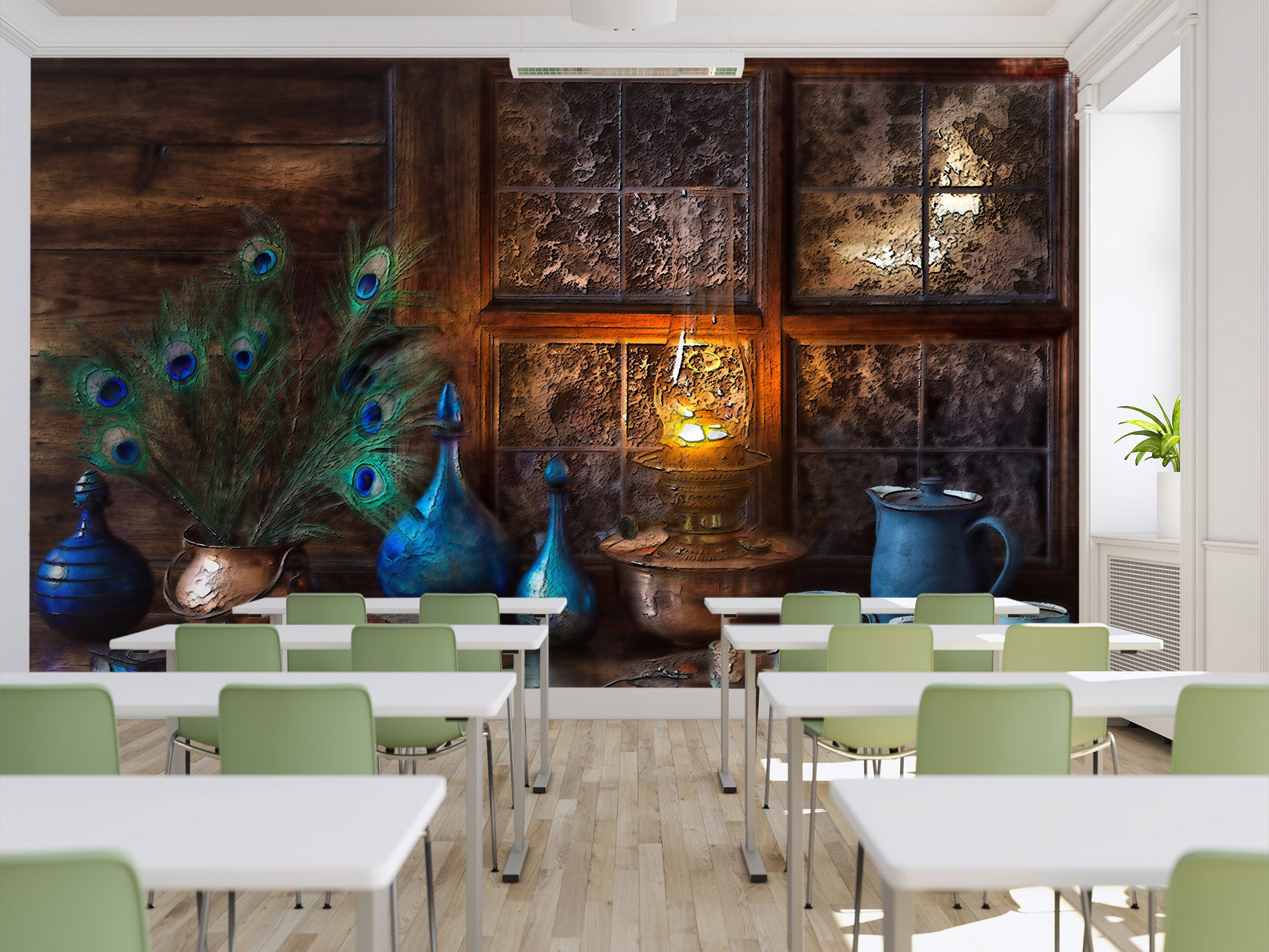 3D Peacock Feather 139 Wall Murals