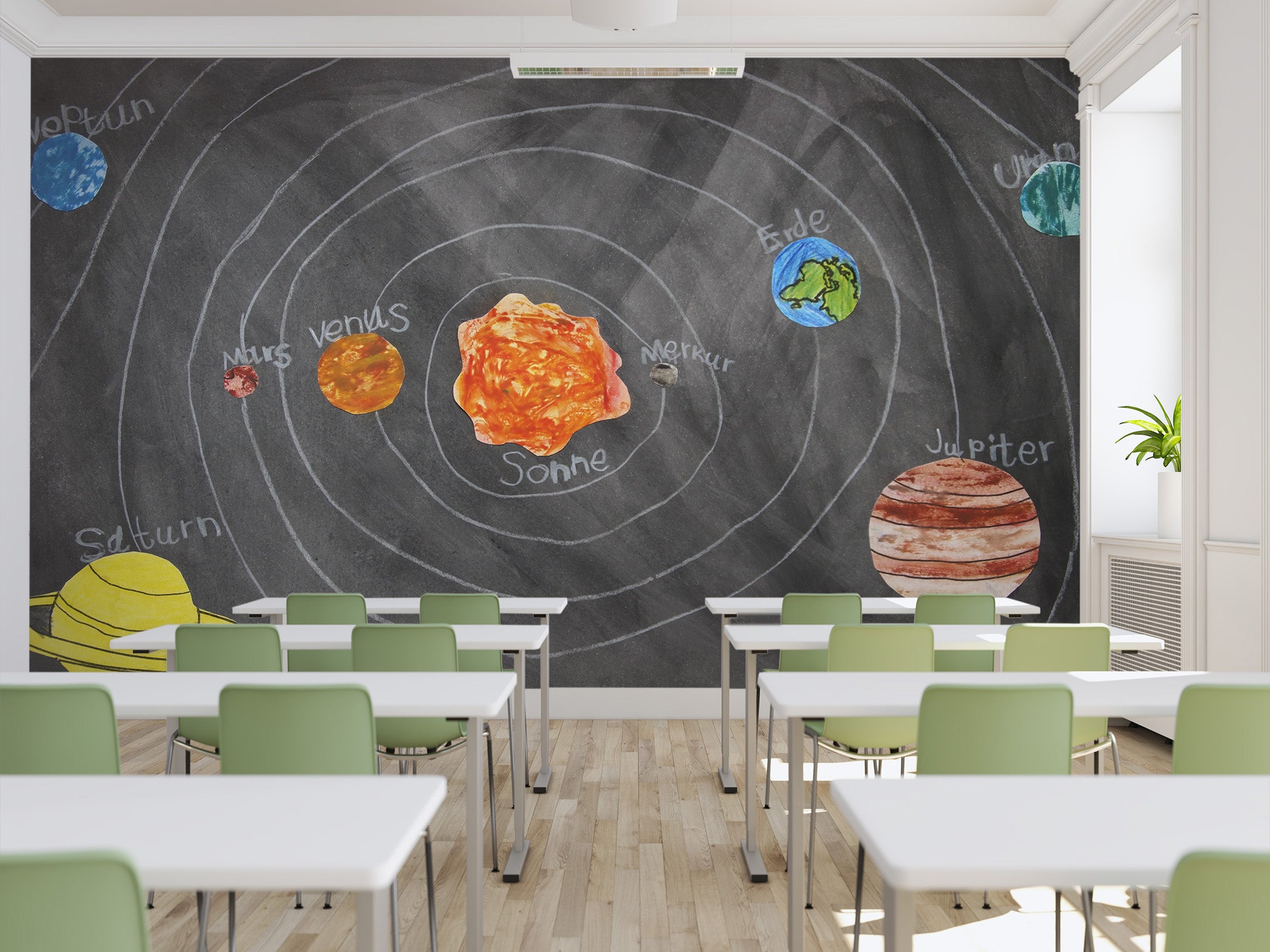 3D Planet Pattern 148 Wall Murals