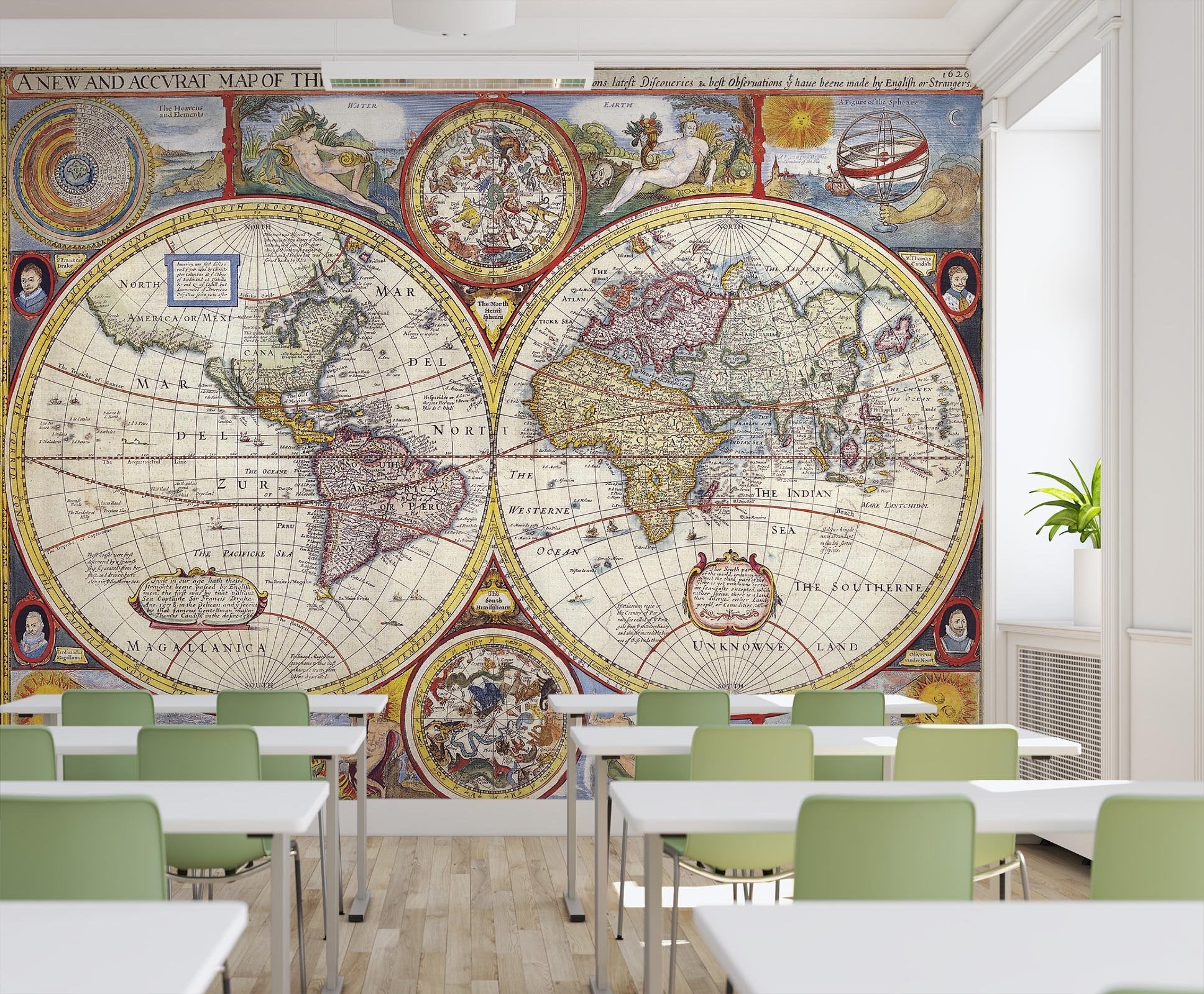 3D world map 29 Wall Murals Wallpaper AJ Wallpaper 2